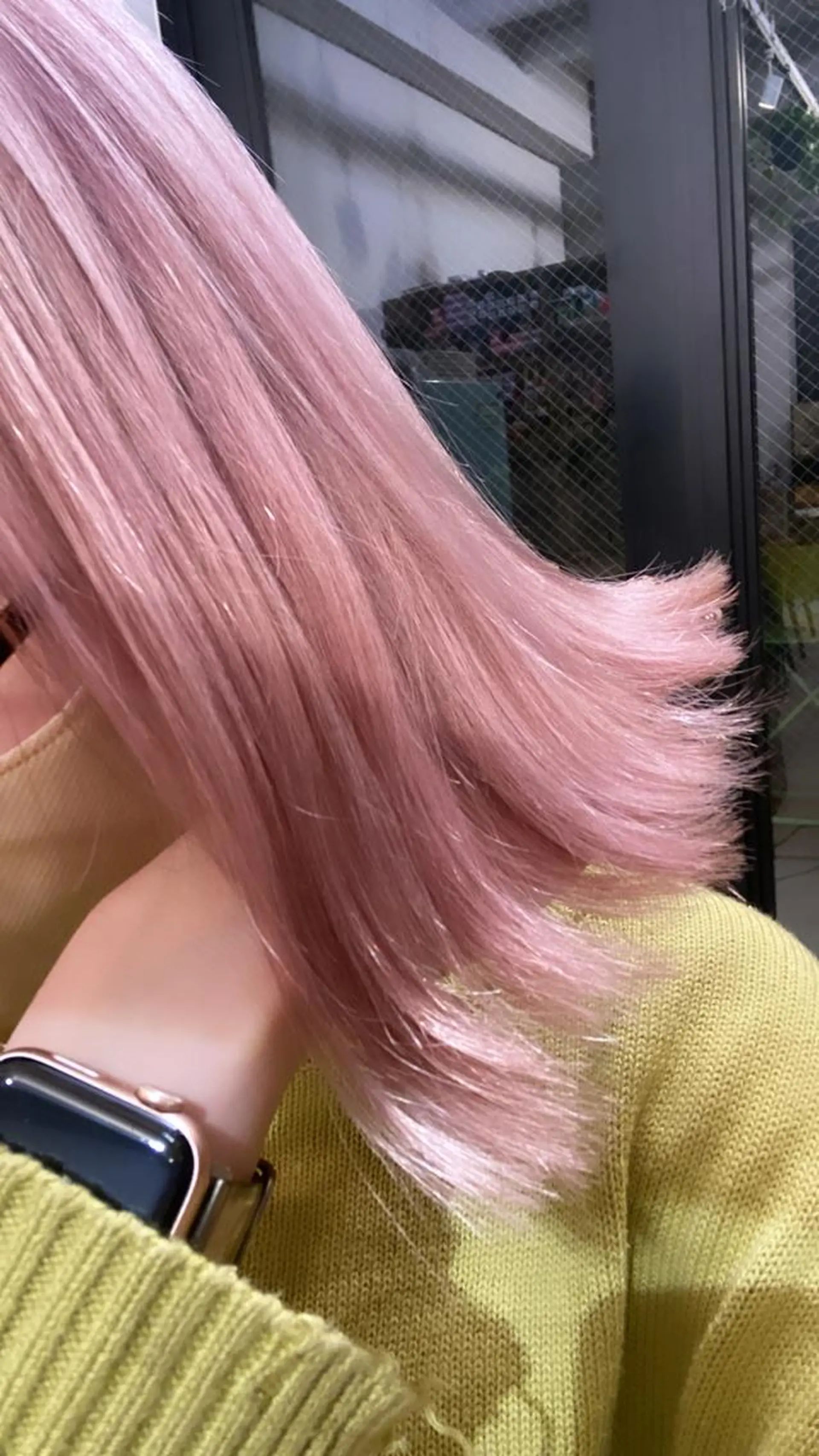 セミロング カラー ダブルカラー ピンクカラー ヘアカラー トリートメント 艶カラー/耳つぼ/ 渡辺奈緒のその他イメージ