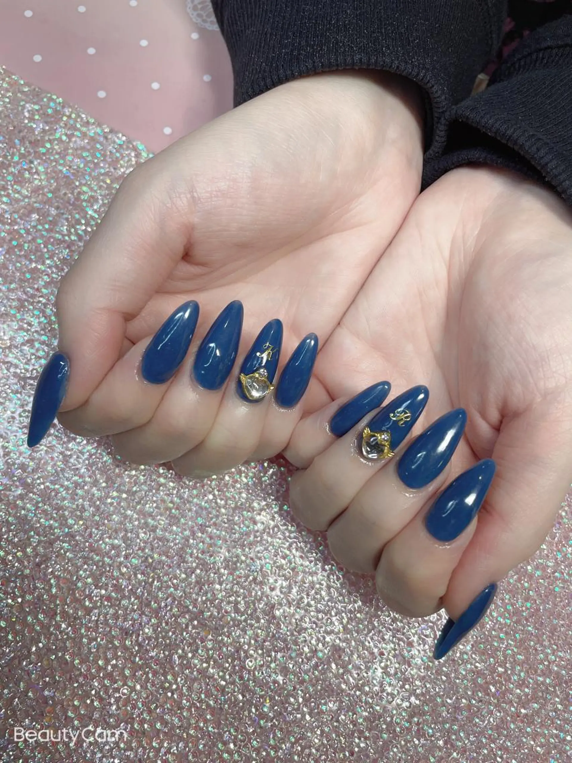 ミディアム ネイル ハンドネイル 《LB》ラブリエ Nail&eyeのマツエク・マツパデザイン