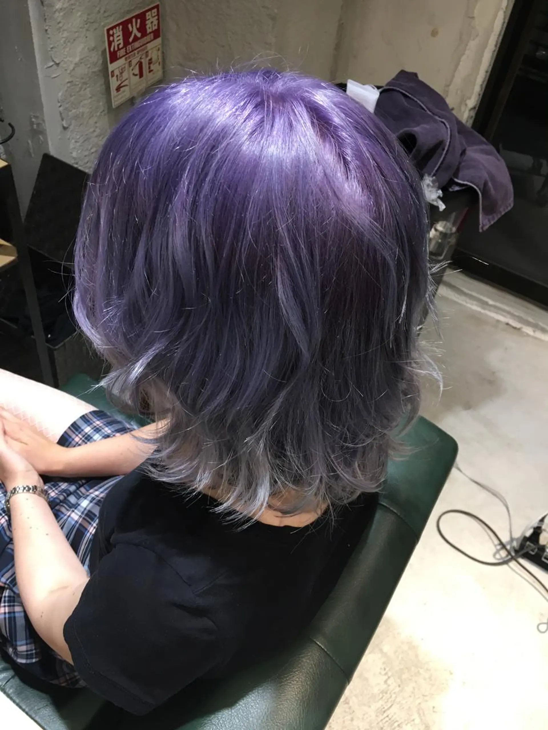 ミディアム カラー ラベンダーカラー ✨艶髪✨透明感✨ 山内大樹のヘアスタイル