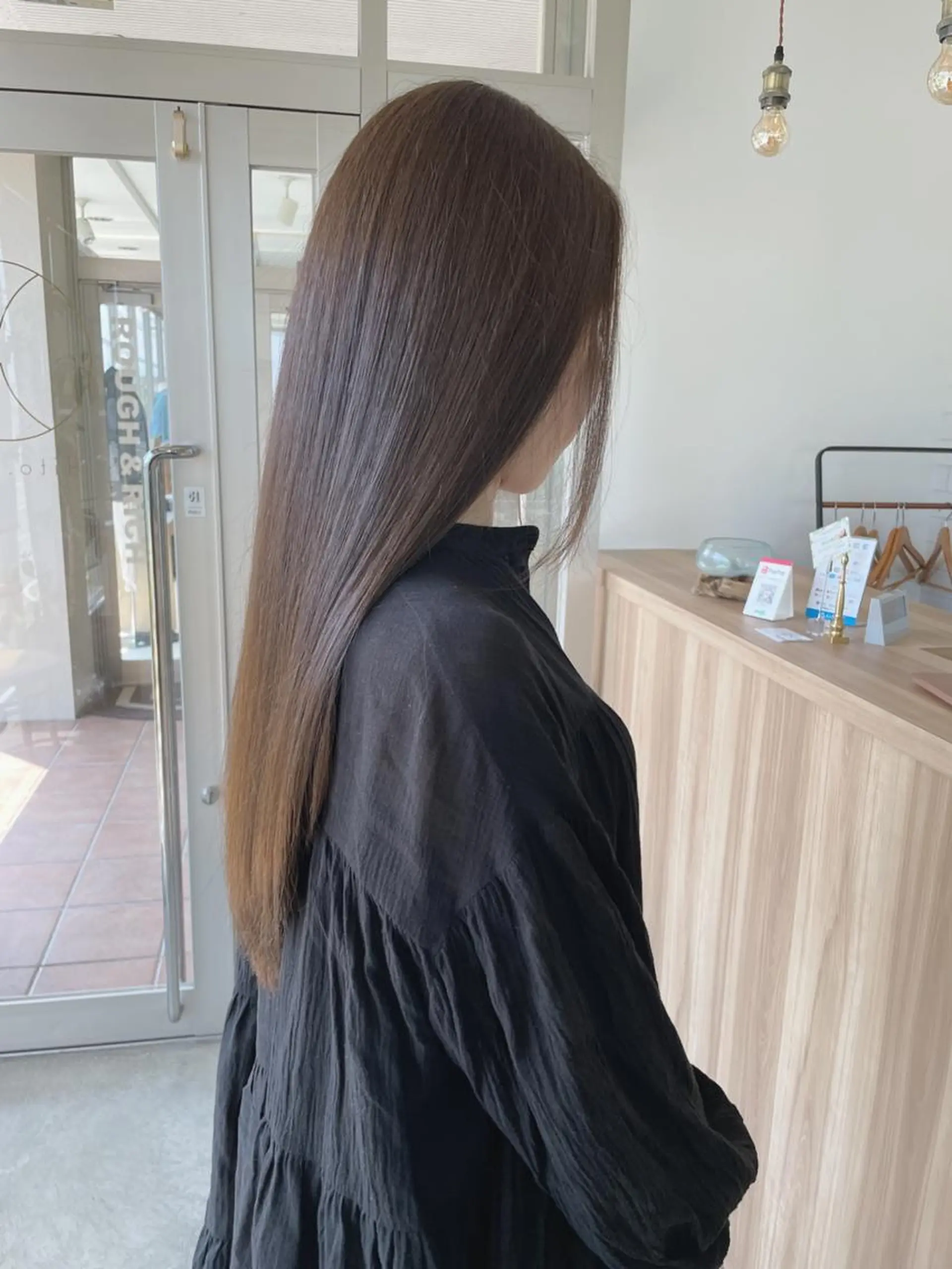 ロング カラー ブリーチ ブリーチなしカラー 村田 和佳のヘアスタイル
