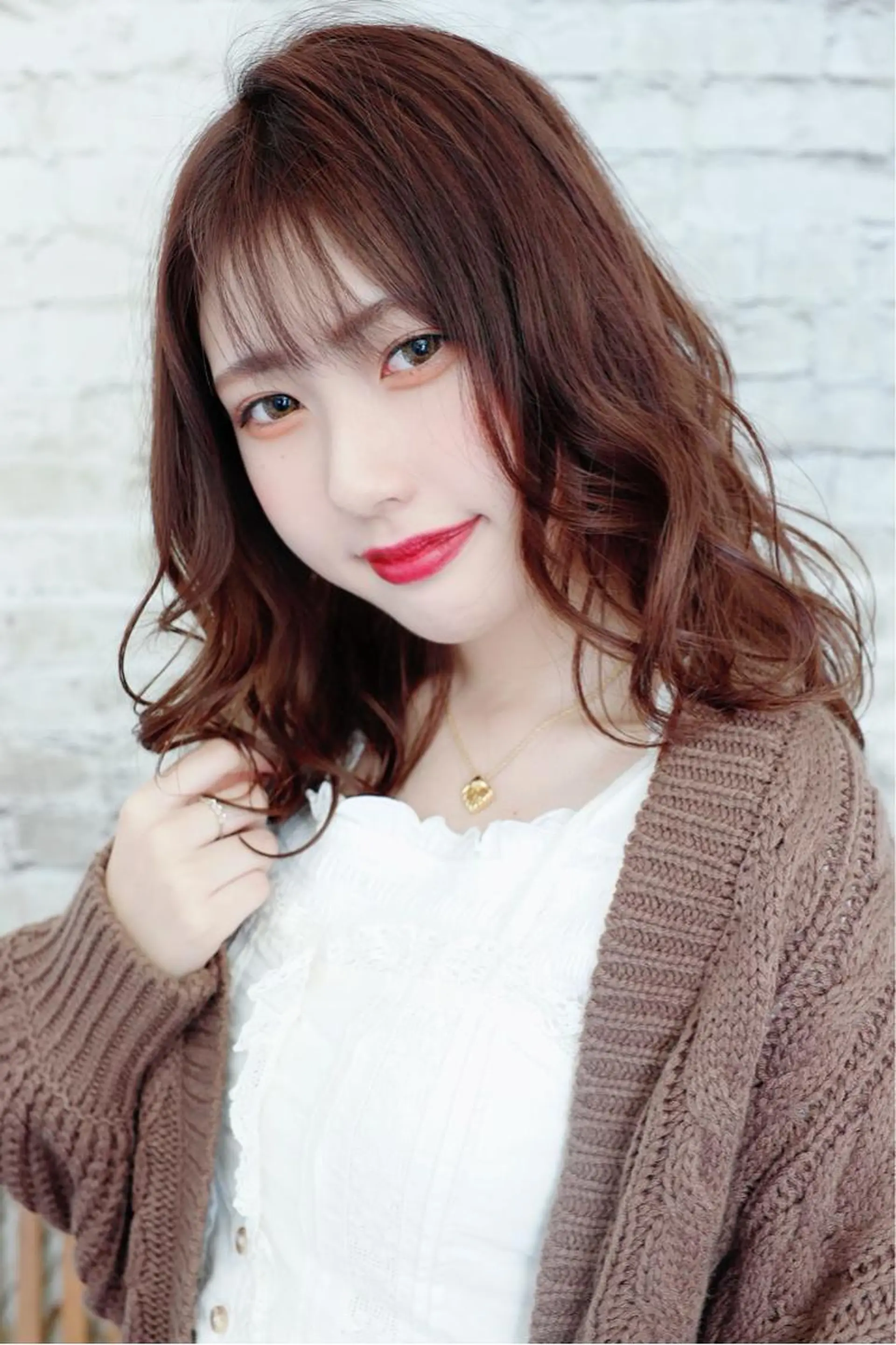 セミロング カラー 千葉 大聖のヘアスタイル