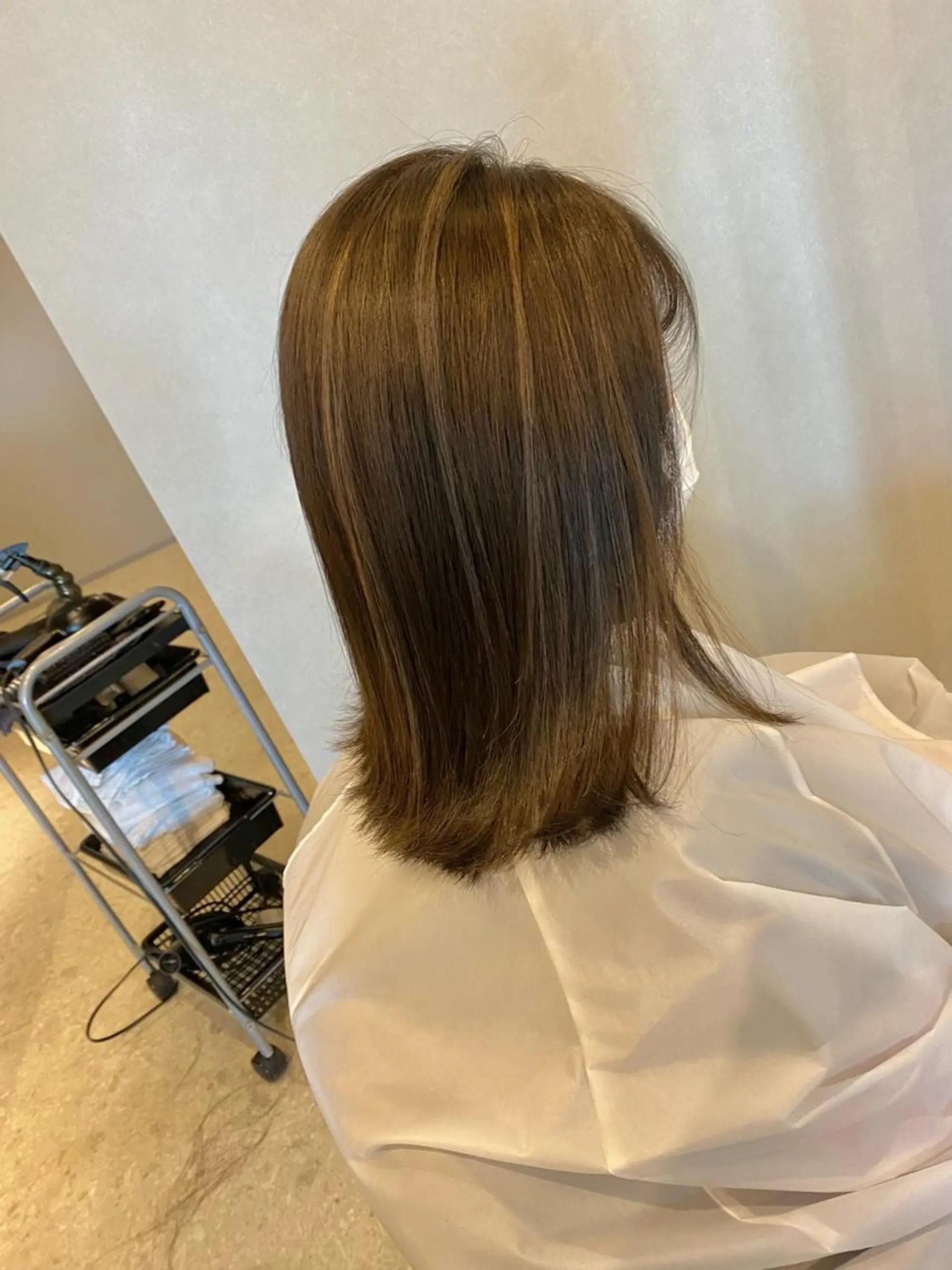 ミディアム カラー ハイライトカラー ハイライト ヘアカラー トリートメント Forest. -髪質改善-のヘアスタイル