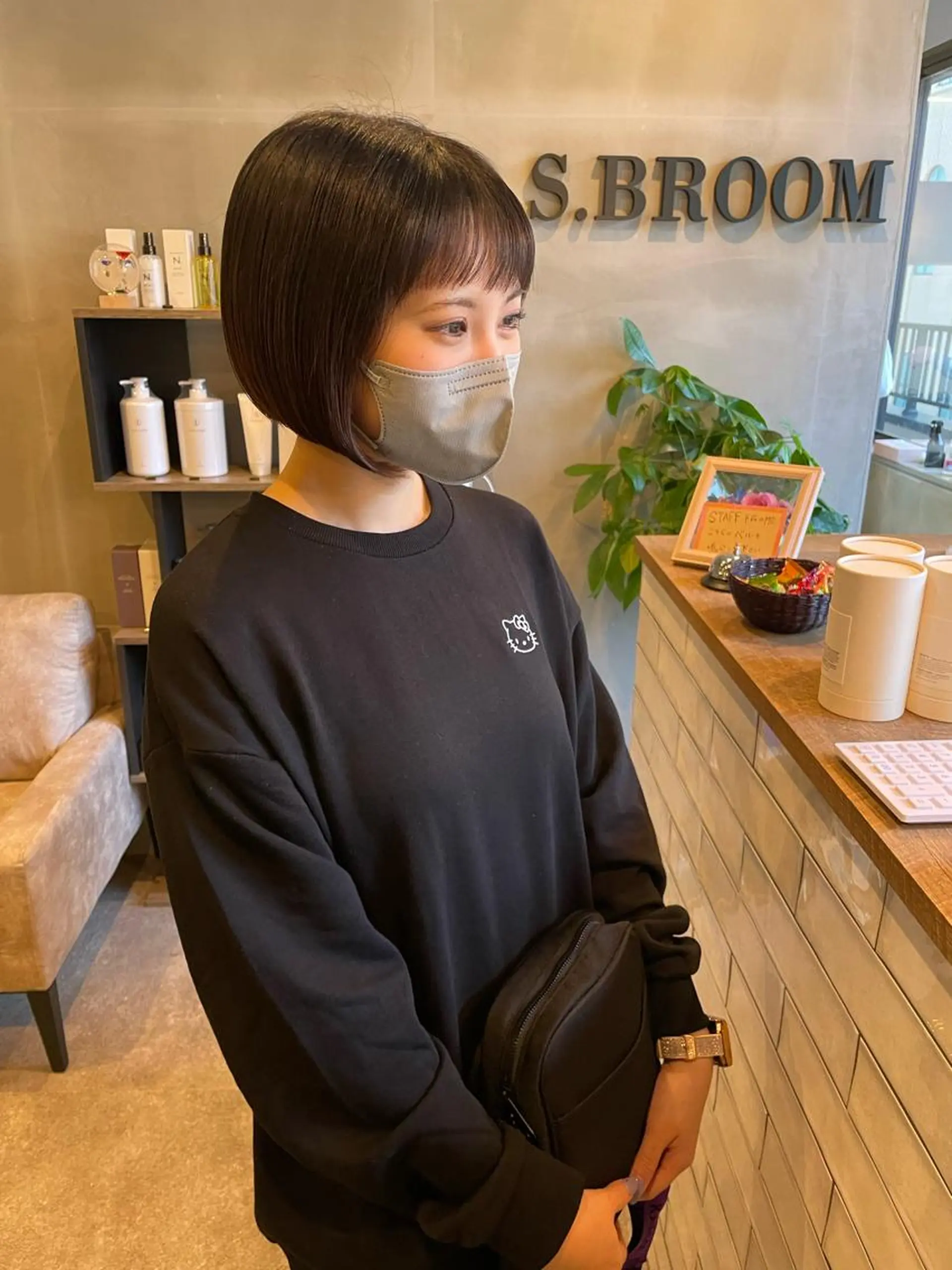 ショート カラー ボブ S.BROOM なんばTAKUYAのヘアスタイル