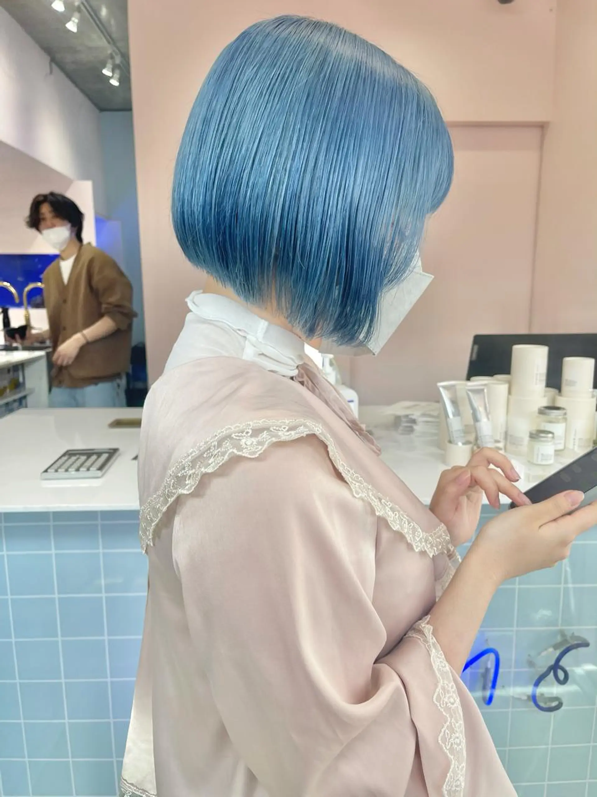 ショート カラー ヘアカラー トリートメント tuki yokohama所属・店長 小池アキトのヘアスタイル