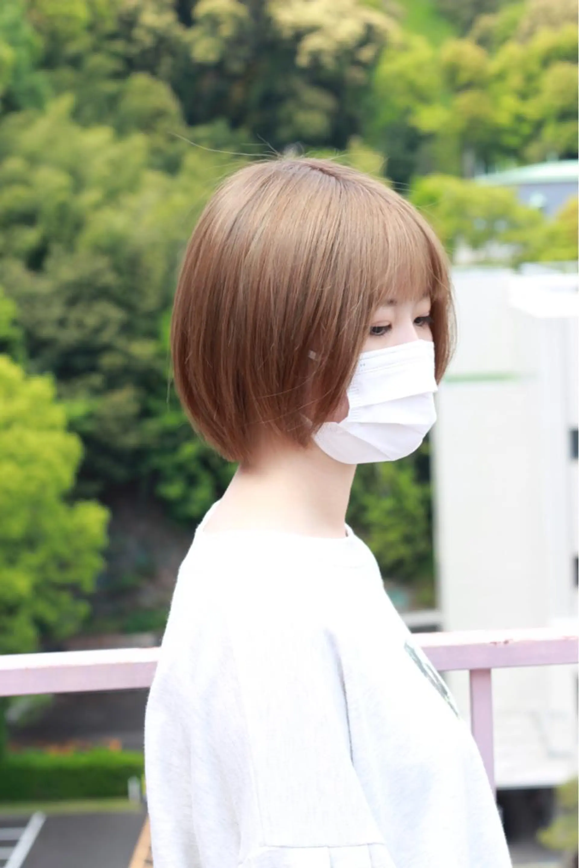 ショート カラー ベージュカラー ブリーチ ハイトーンカラー ハイトーンベージュ ヘアカラー Viage （ビアージュ）のヘアスタイル