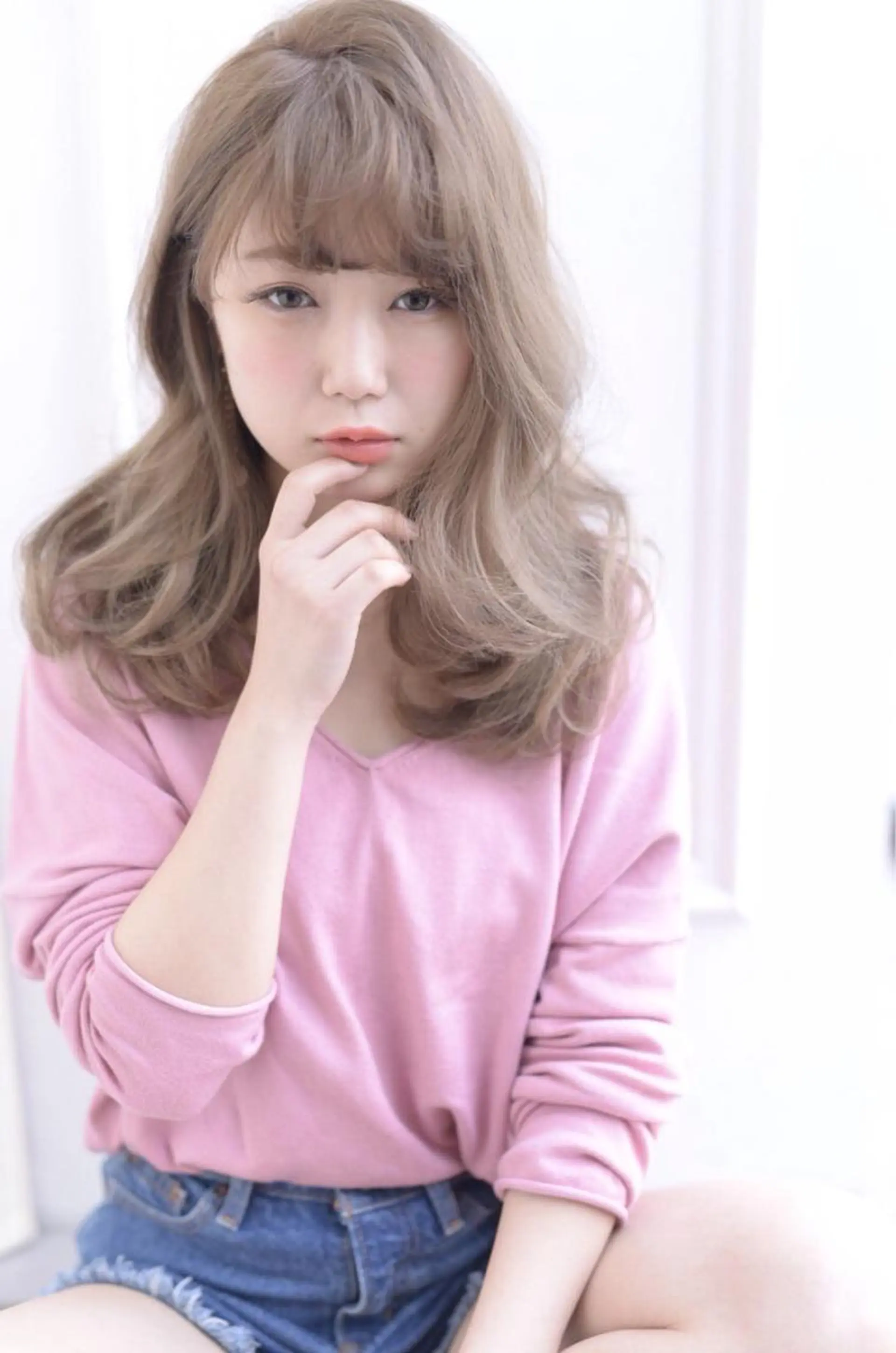 ミディアム セミロング ロング カラー ヘアアレンジ Rubik's 茶屋町原田のヘアスタイル