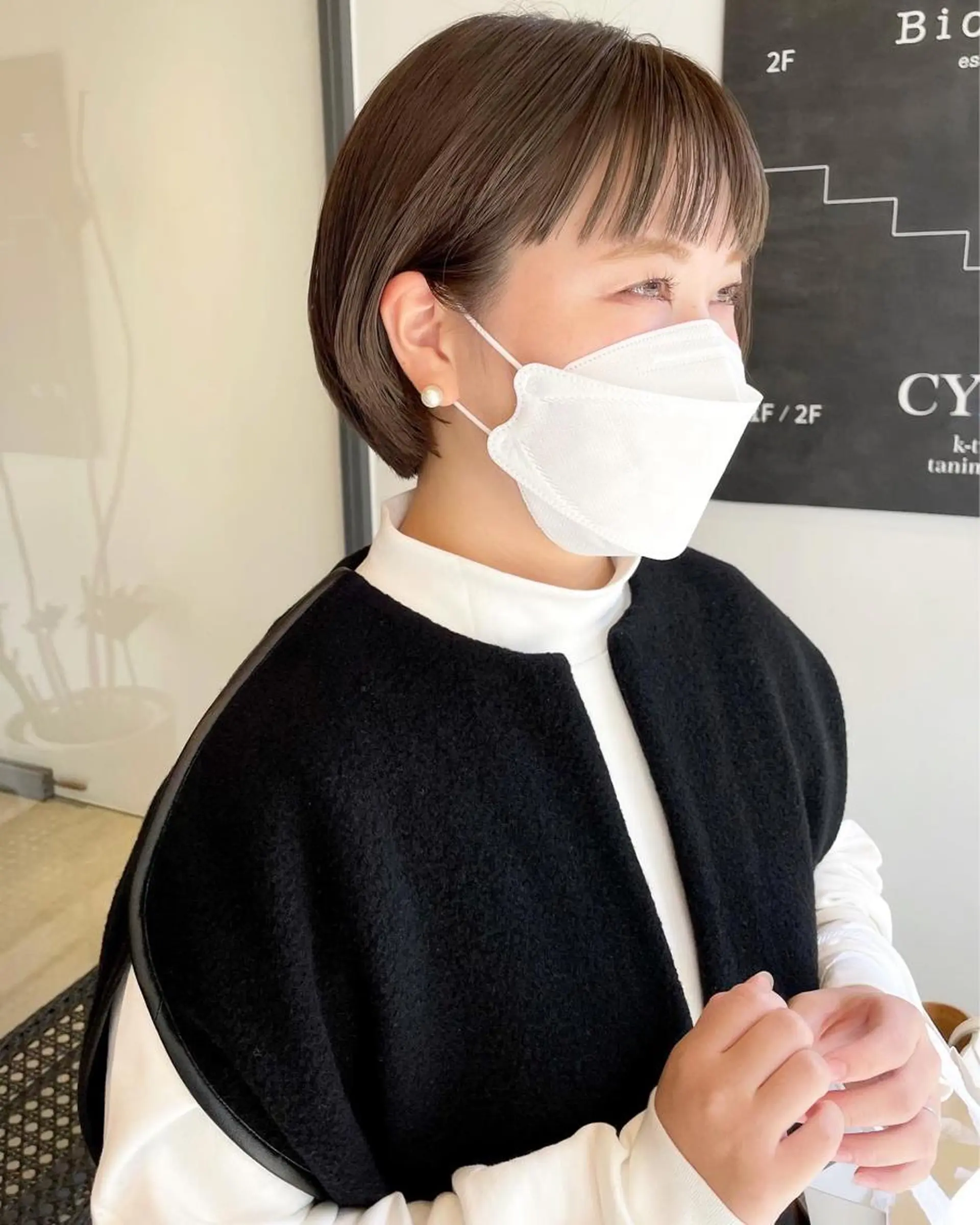 ミディアム カラー ボブ 三宅 昌太のヘアスタイル