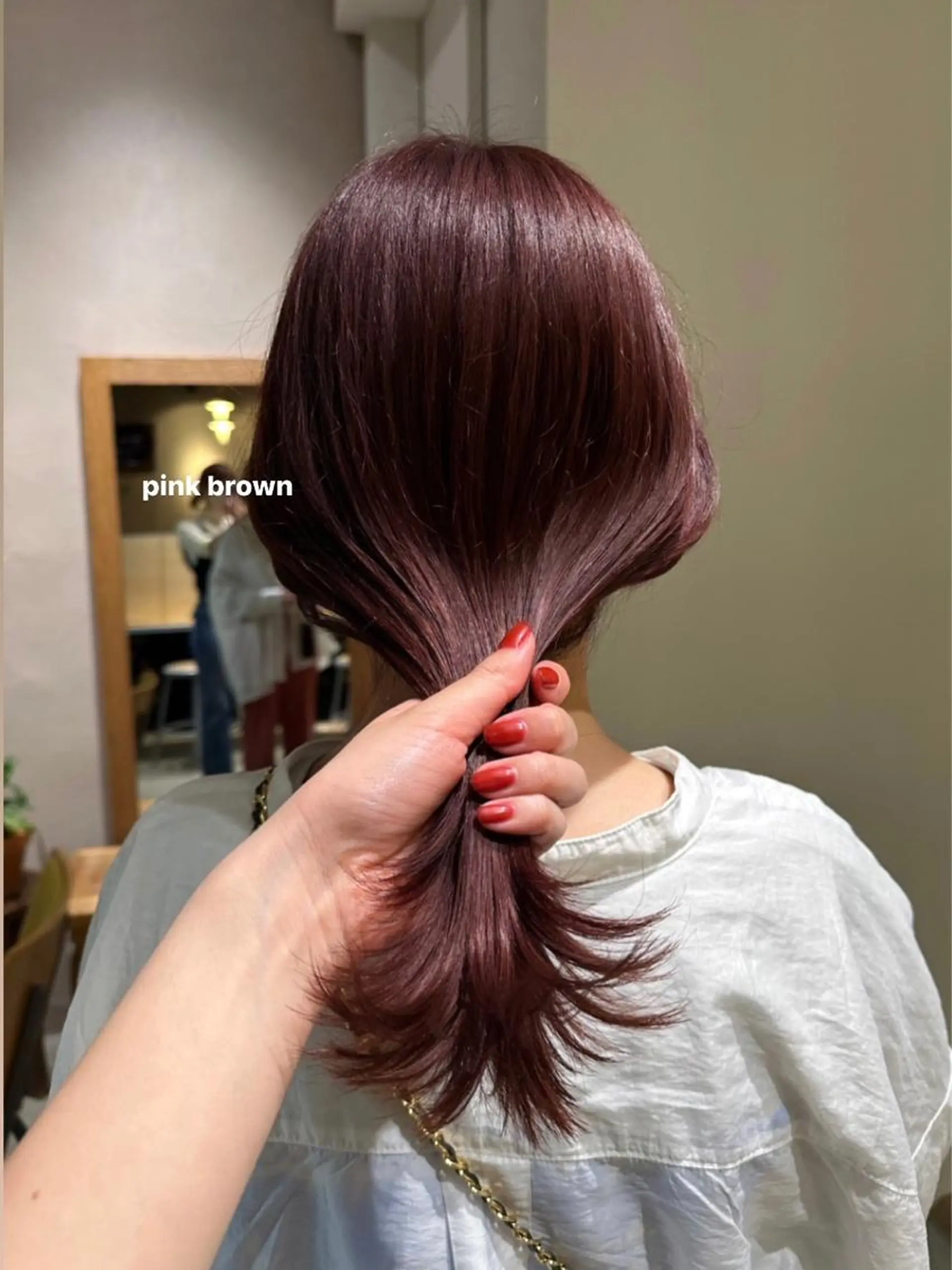 ミディアム カラー ヘアカラー トリートメント 暖色/レイヤーカット 🌙オノユリカのヘアスタイル