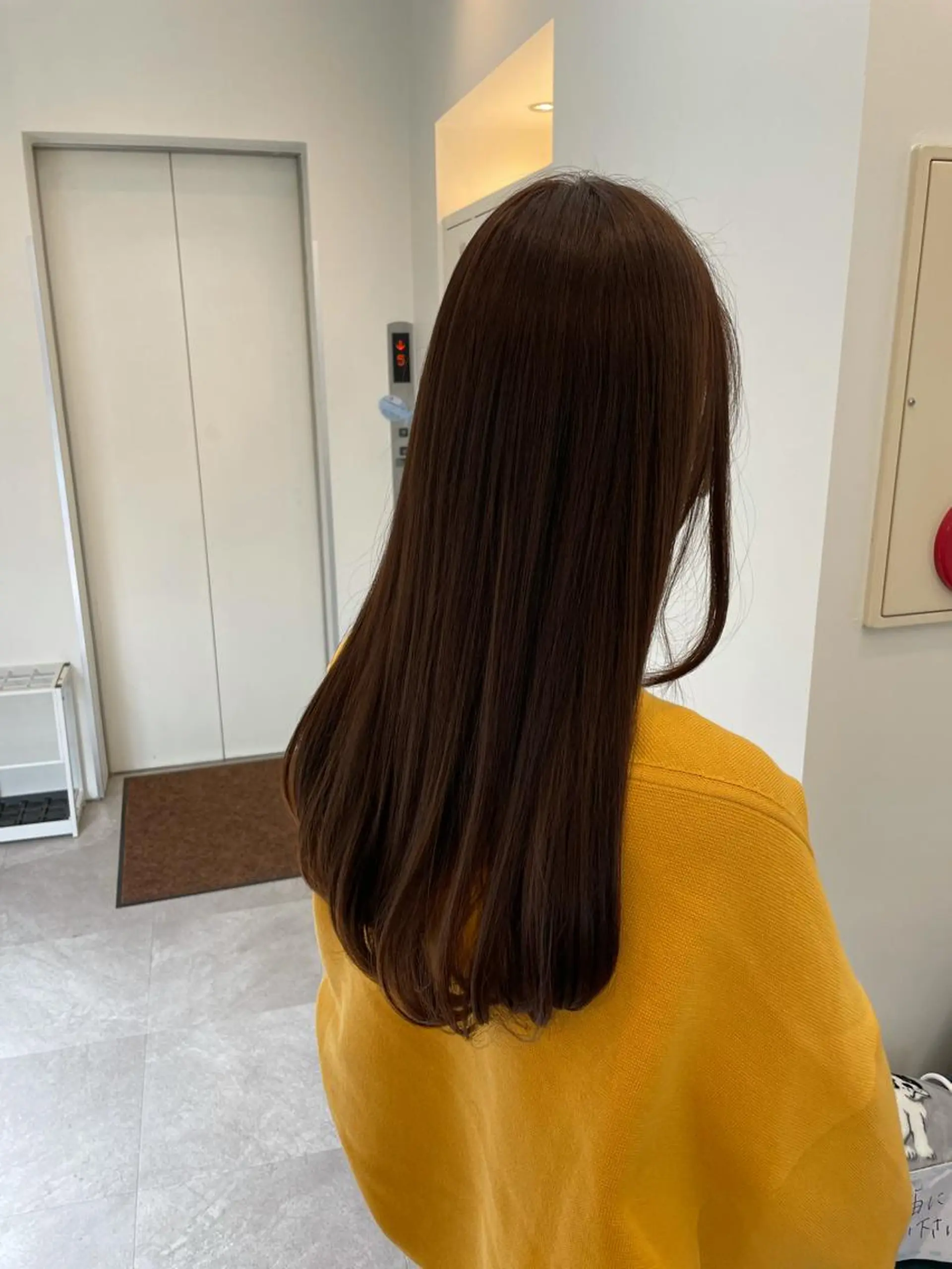 ロング カラー ブリーチ ブラウンカラー ブリーチなしカラー ピンクカラー ピンクブラウン カット トリートメント 栄/久屋大通り/韓国 /透明感/横山🩵のヘアスタイル