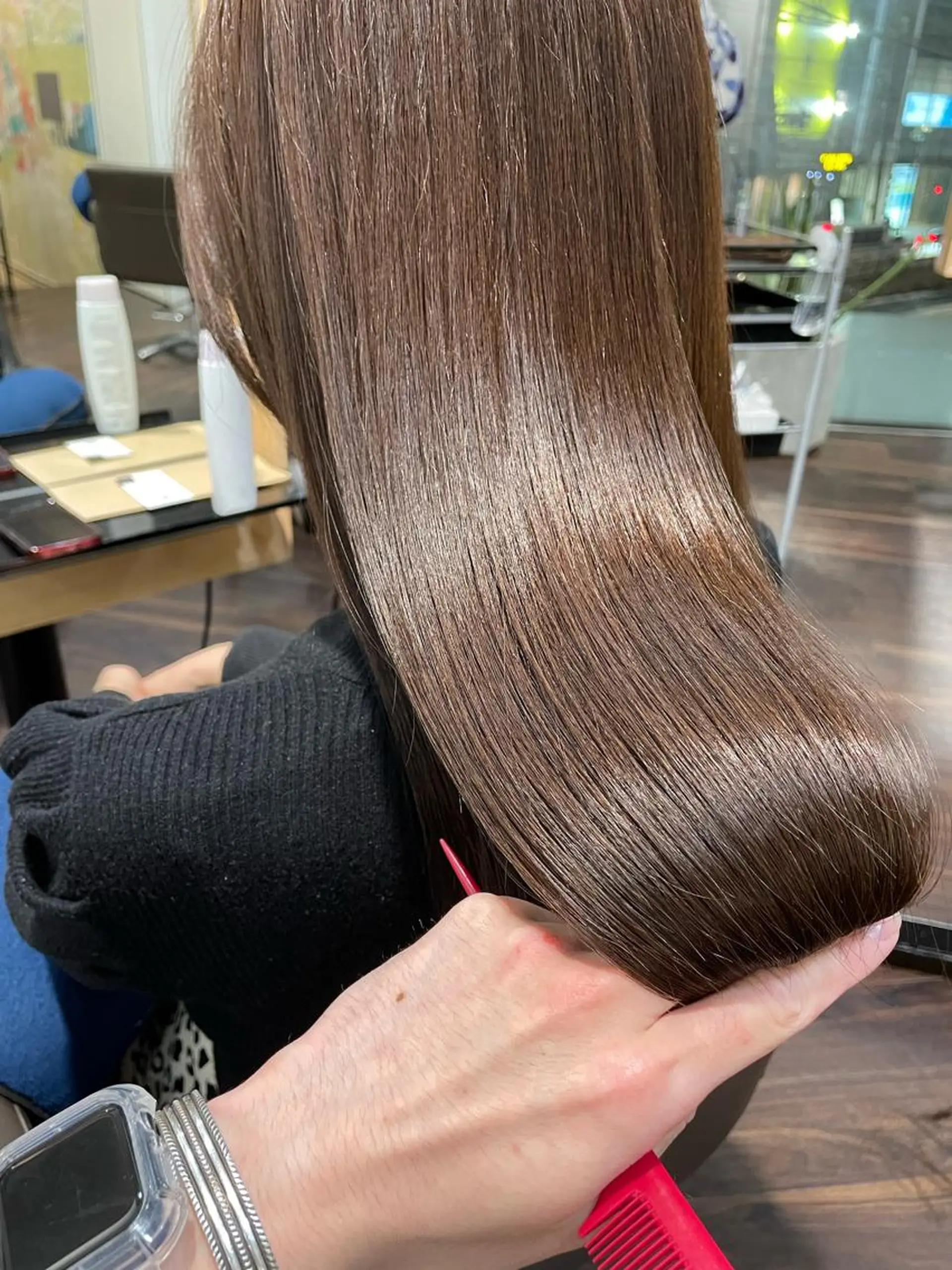 ロング パーマ カット ヘアカラー トリートメント 冨木 雄斗のヘアスタイル