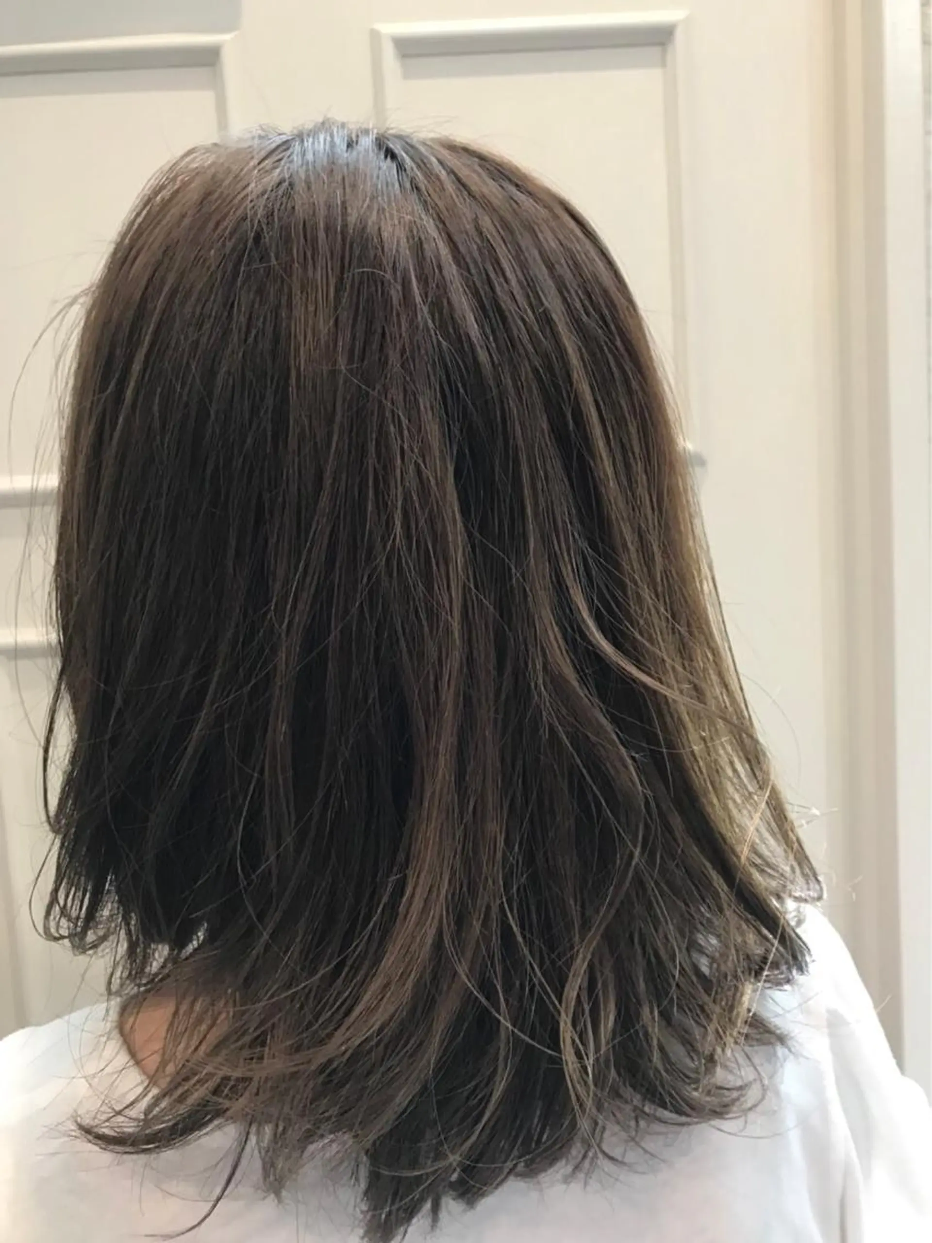 ミディアム カラー グレージュ ハイライトカラー ハイライト 💈Blanco💈 カラー&ケア🌈のヘアスタイル
