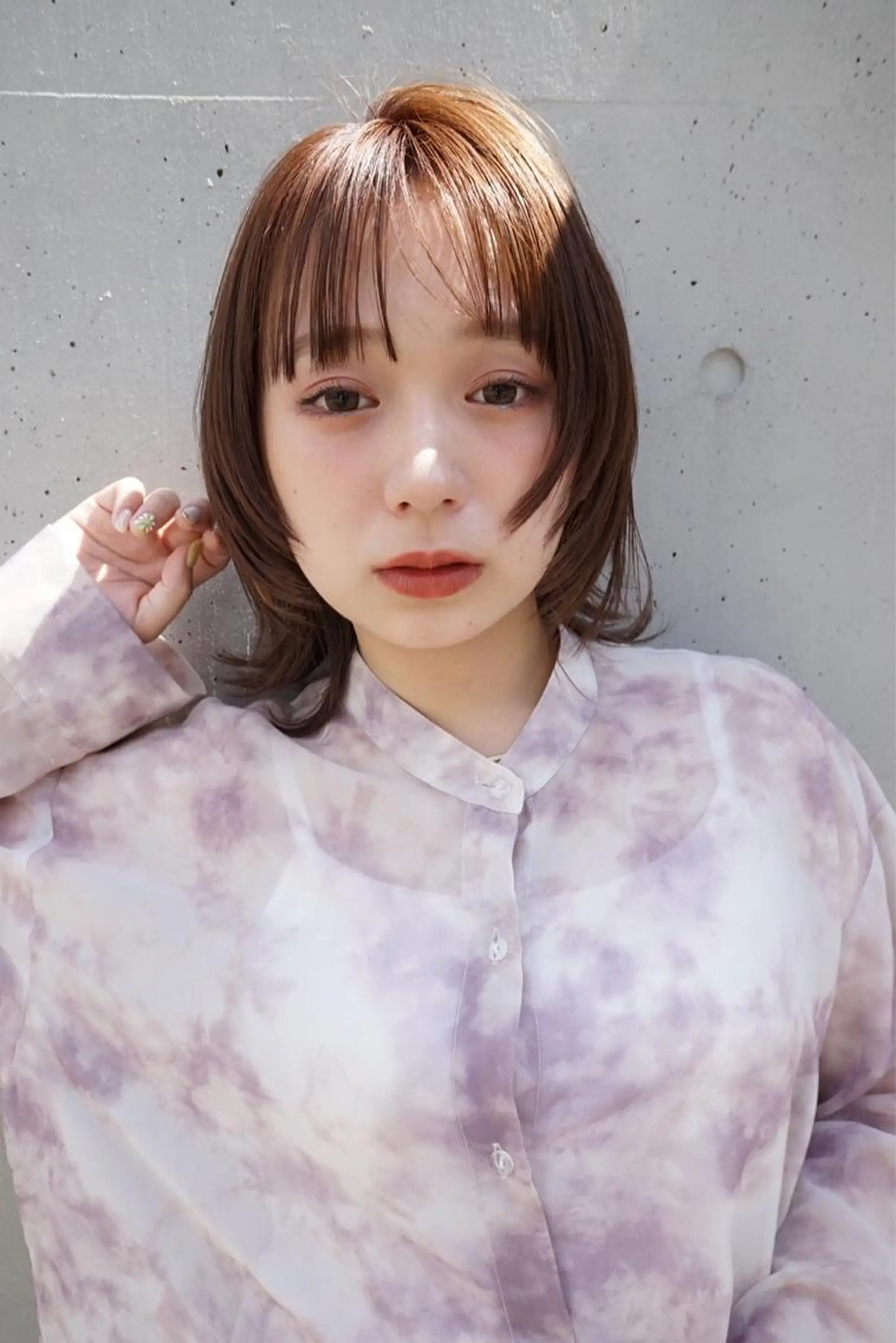 ミディアム ヘアカラー トリートメント モデル様募集 まなみのヘアスタイル