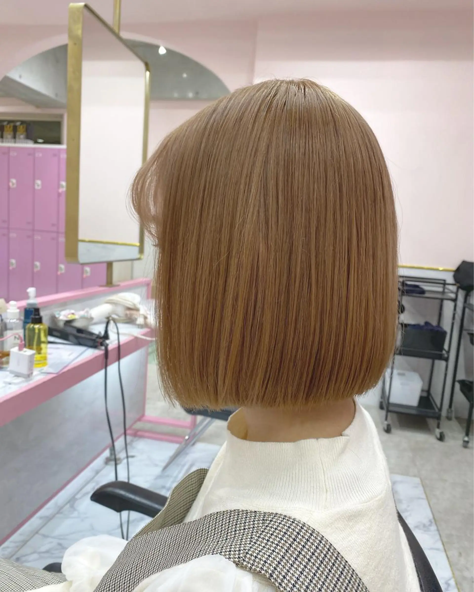 ショート カラー ヘアアレンジ カット ヘアカラー SALOWIN横浜所属・𓍯韓国style/ 髪質改善𓍯中村和希のヘアスタイル