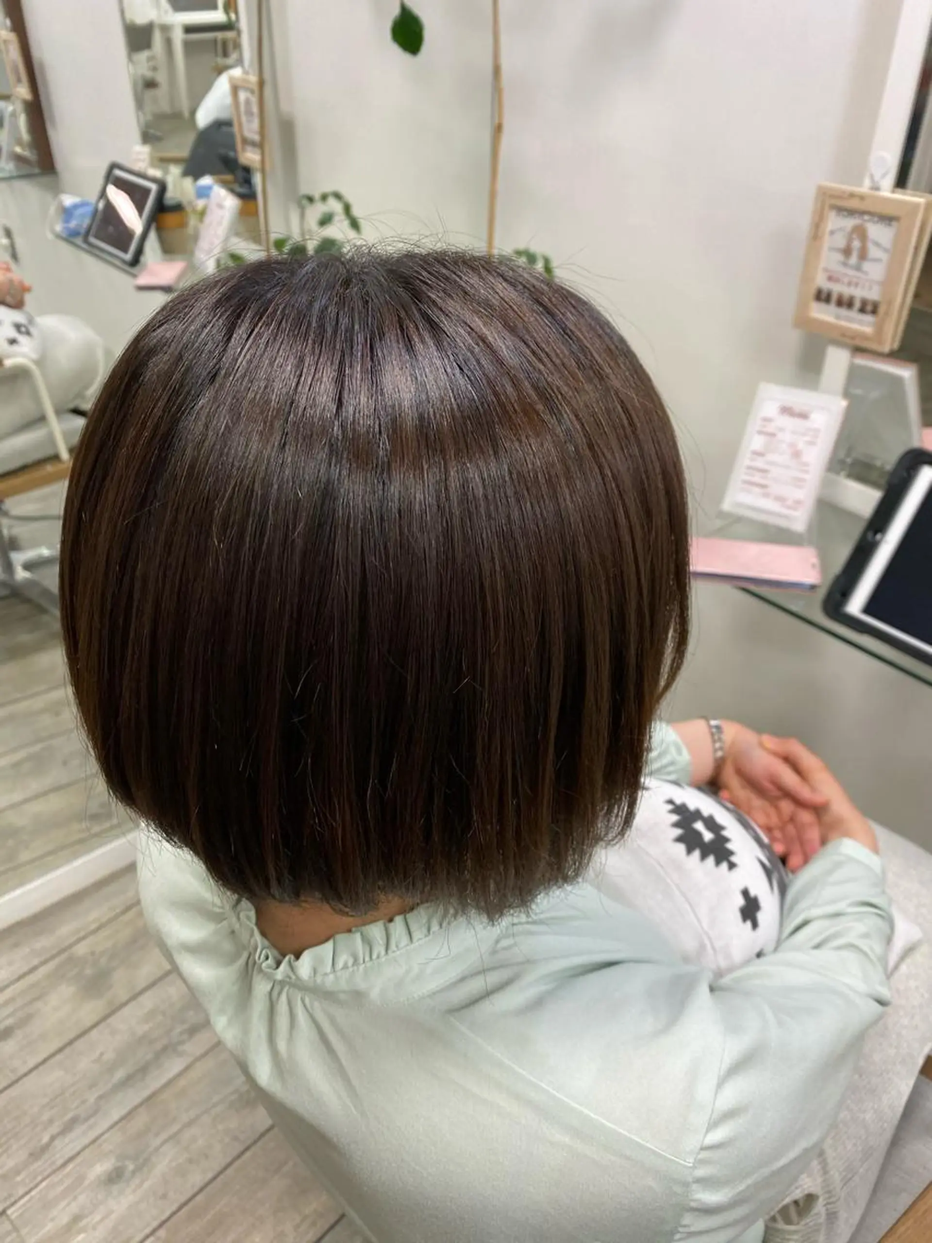 ショート 縮毛矯正 Aloa登戸所属・武田 学のヘアスタイル