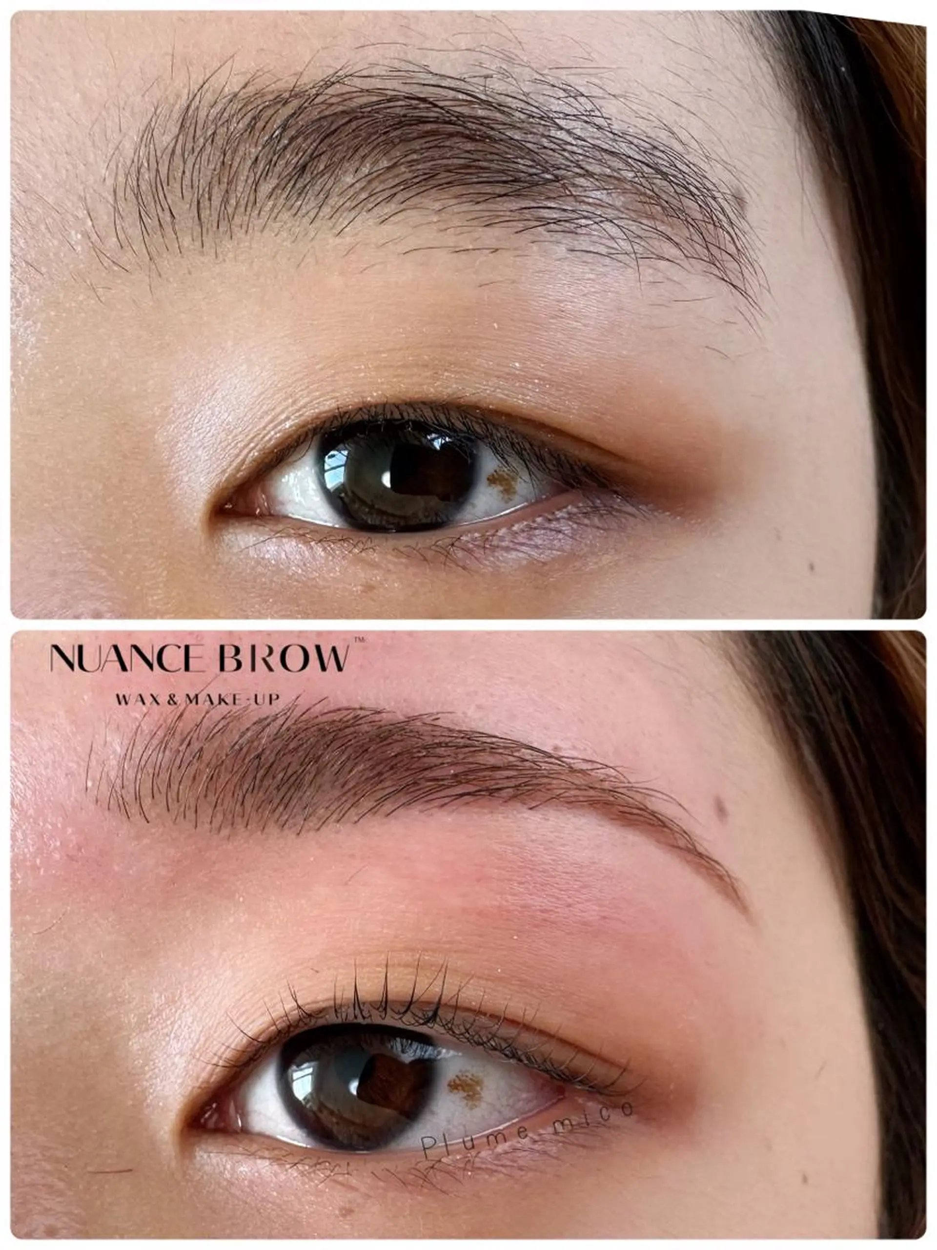 アイブロウ ワックス脱毛 Plume micoのマツエク・マツパデザイン