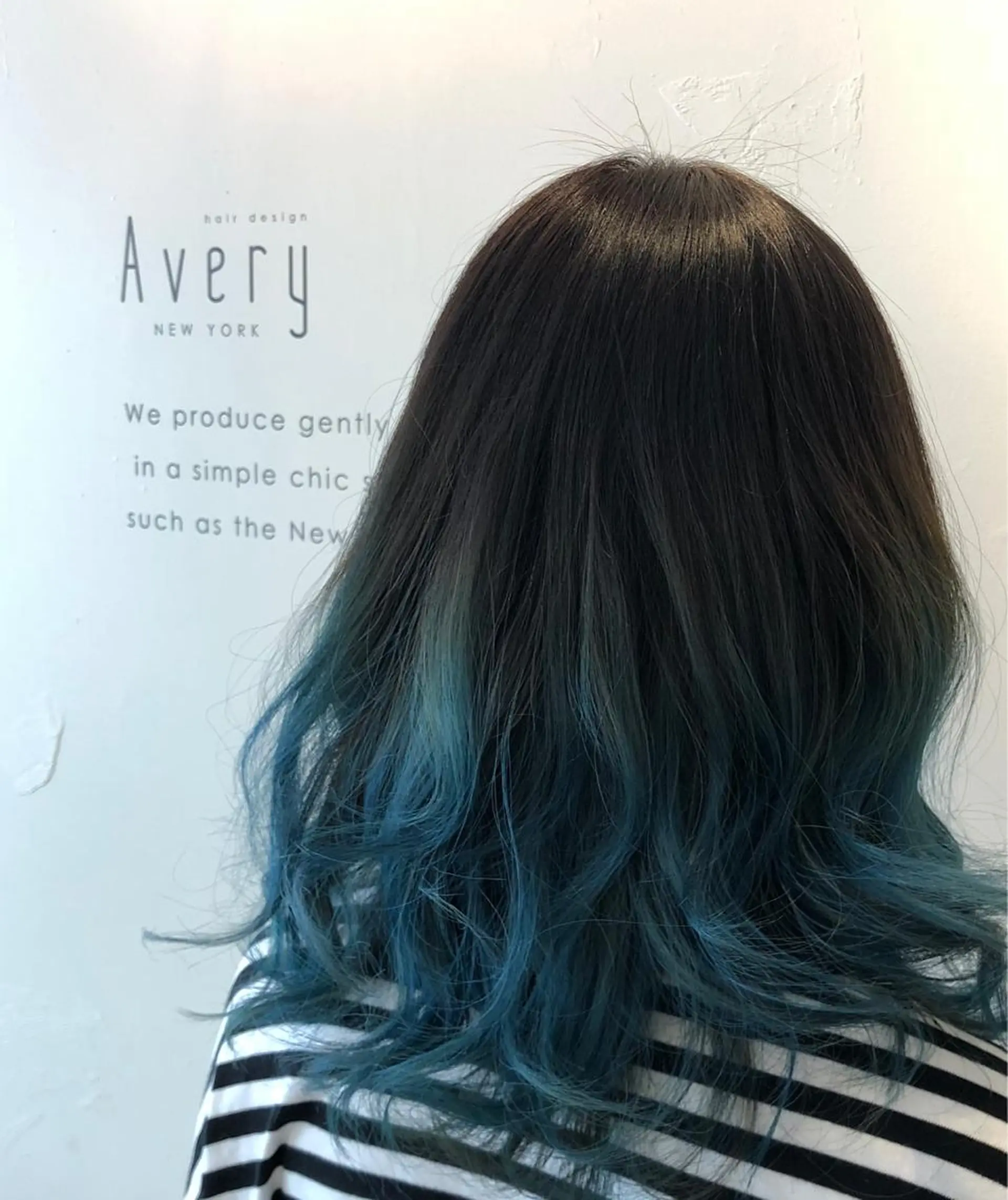 セミロング カラー アッシュ アッシュグレー ブルーカラー ヘアカラー トリートメント wavi hair所属・後藤 ユウキ/髪質改善🫧のヘアスタイル
