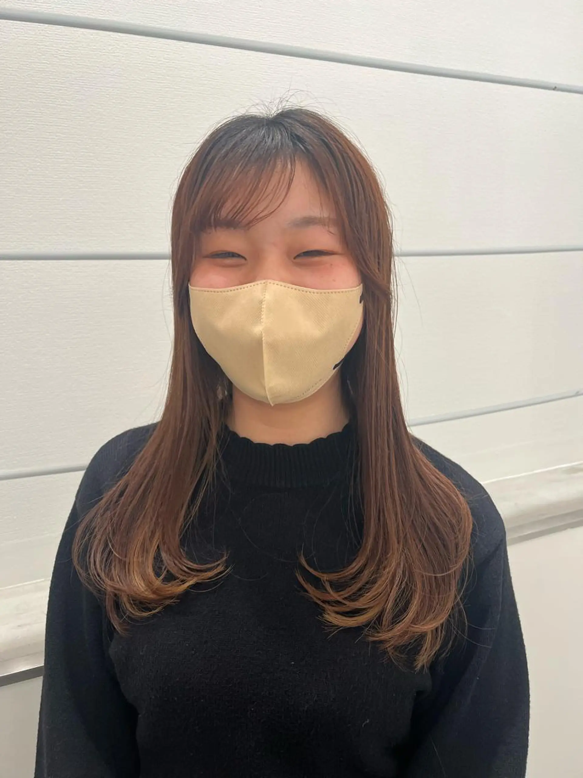 ロング 顔周りカット レイヤーカット ﾏｽﾀﾞ ｱｲﾘのヘアスタイル