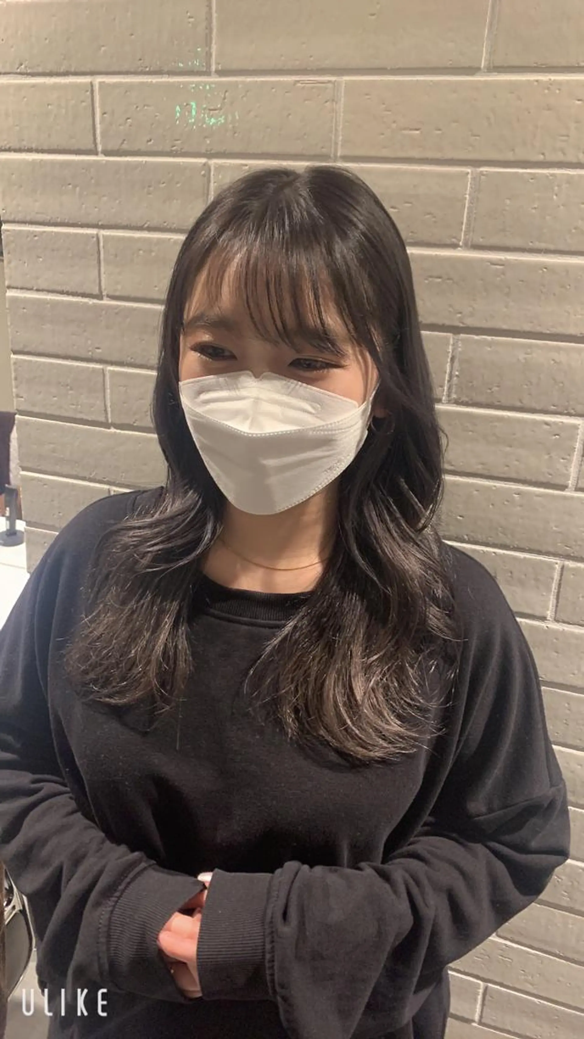 セミロング カラー グレージュ 韓国風ヘア Elena池袋店所属・💎透明感カラー Sarina💎のヘアスタイル