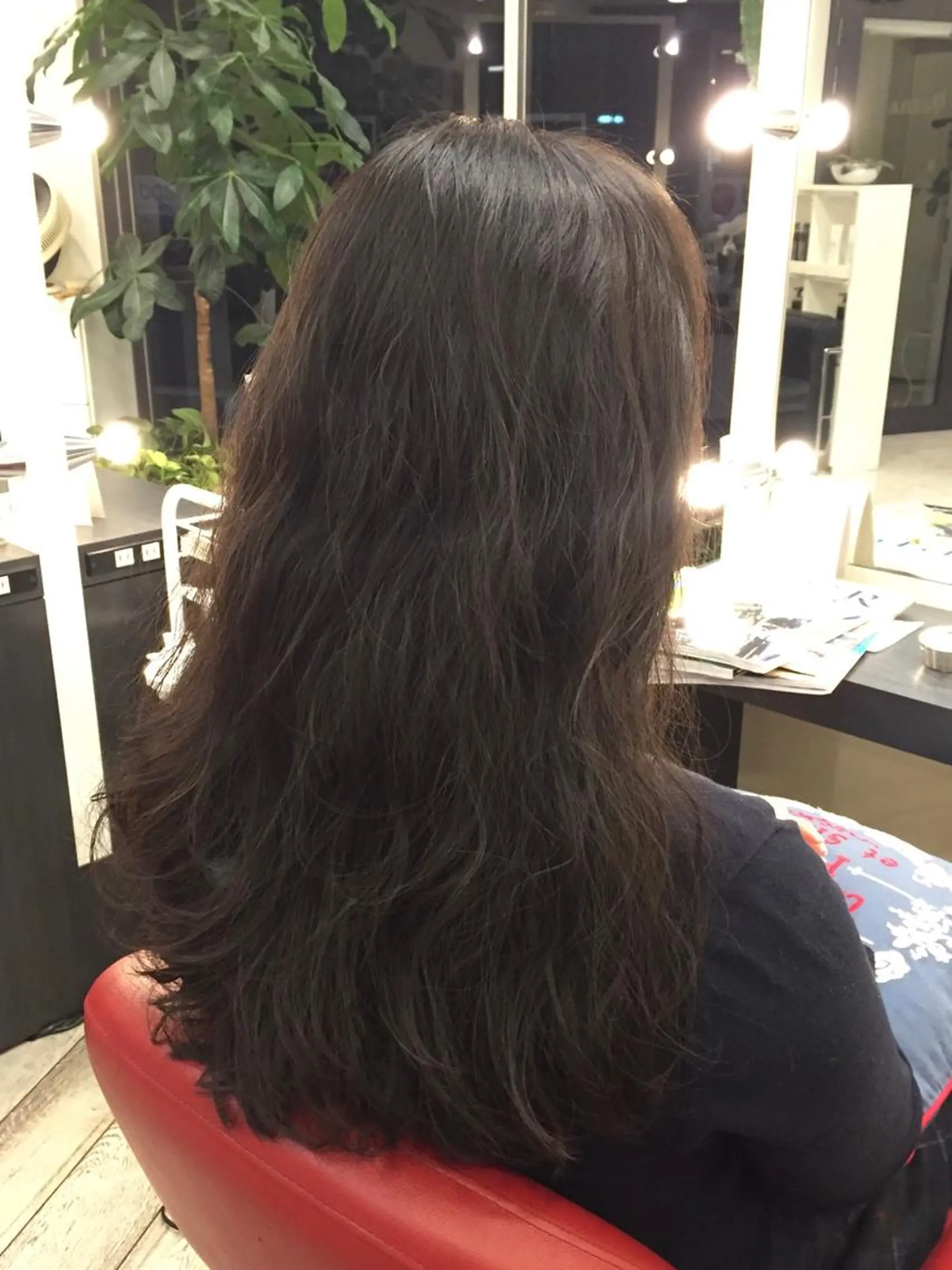 ロング カラー パーマ レイヤーカット ✨透け感カラー✨ 上村一樹のヘアスタイル