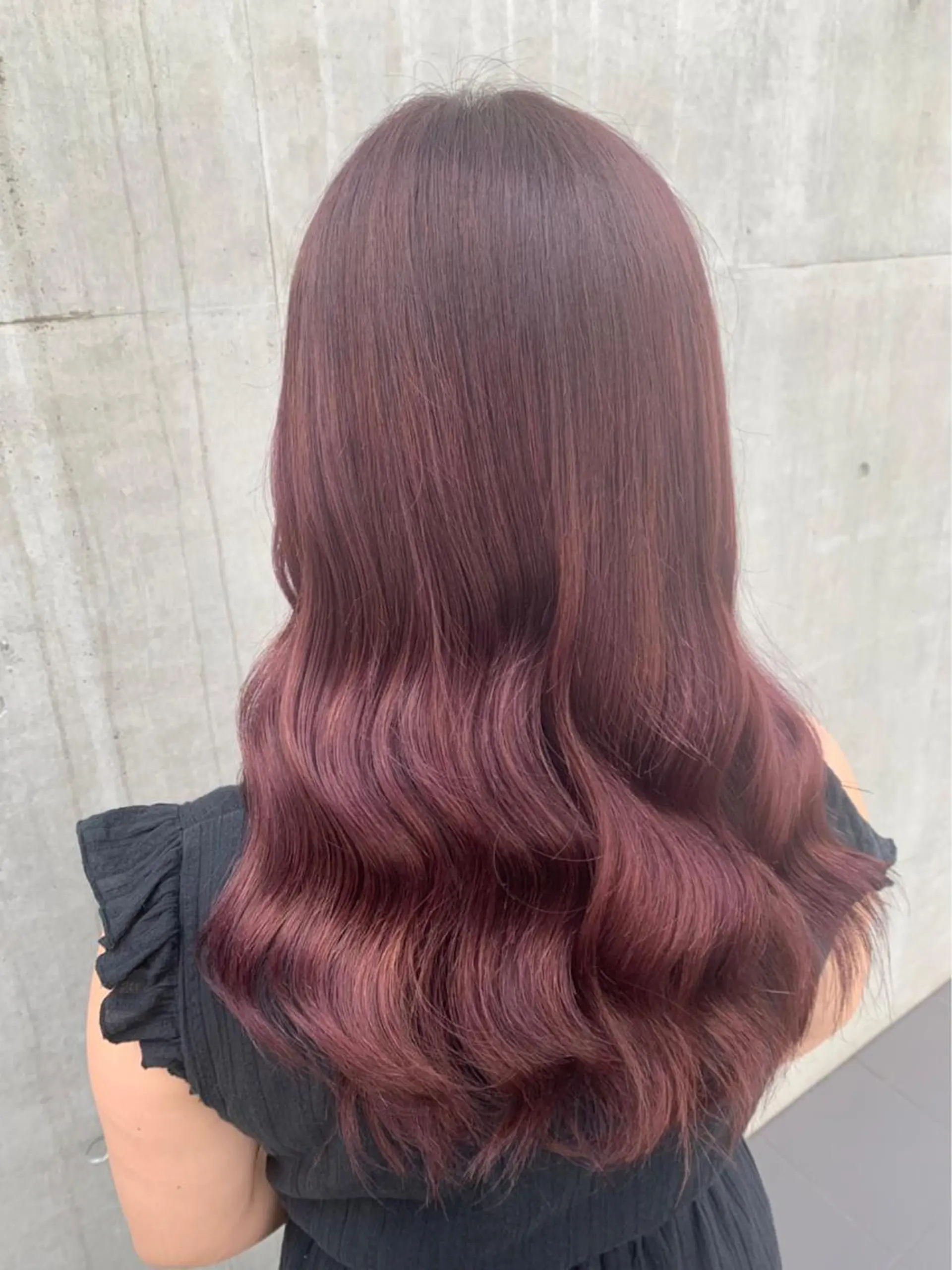 セミロング カット ヘアカラー テラダ ココロのヘアスタイル