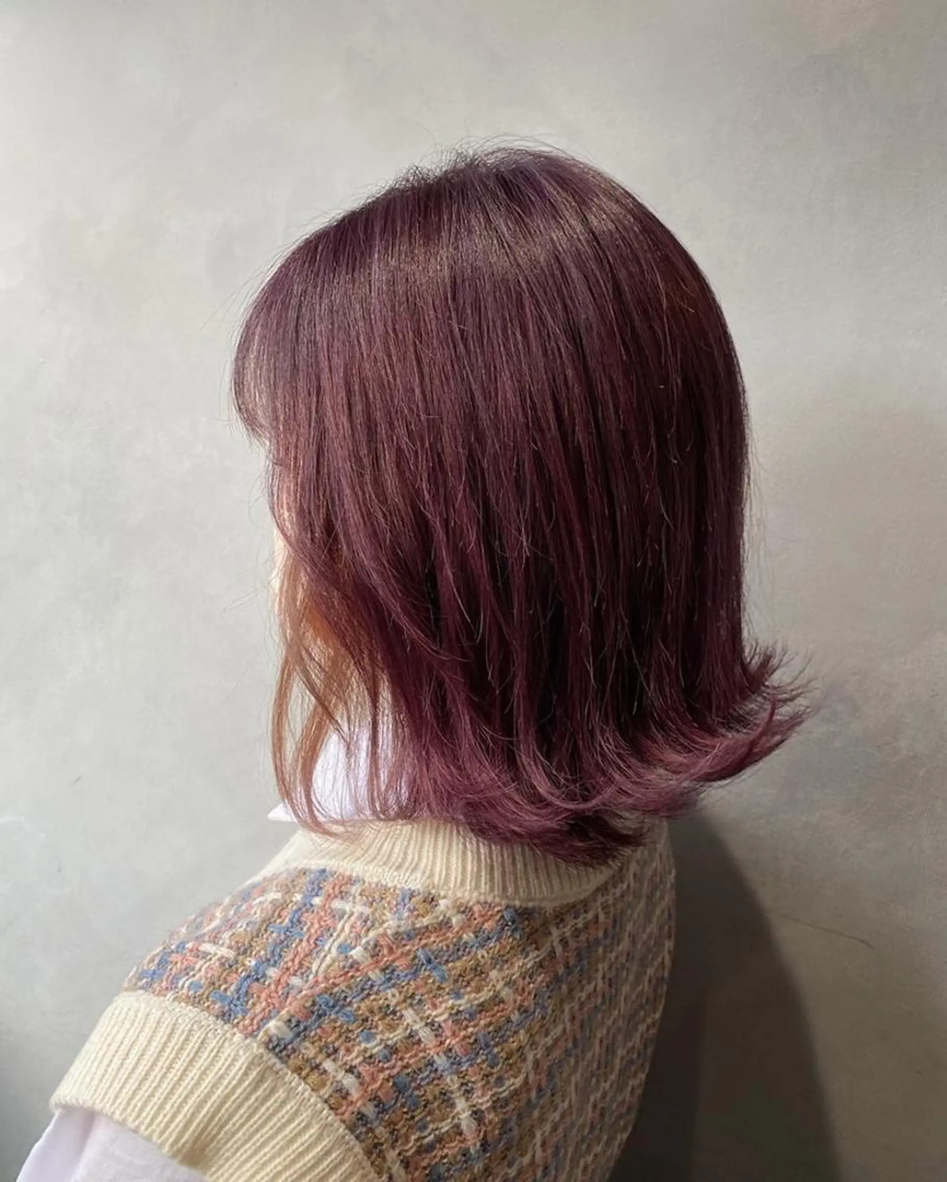 ミディアム カラー ブラウンカラー ピンクカラー ピンクブラウン grace by afloat所属・メンズ特化美容師 AOI🎈🧸のヘアスタイル