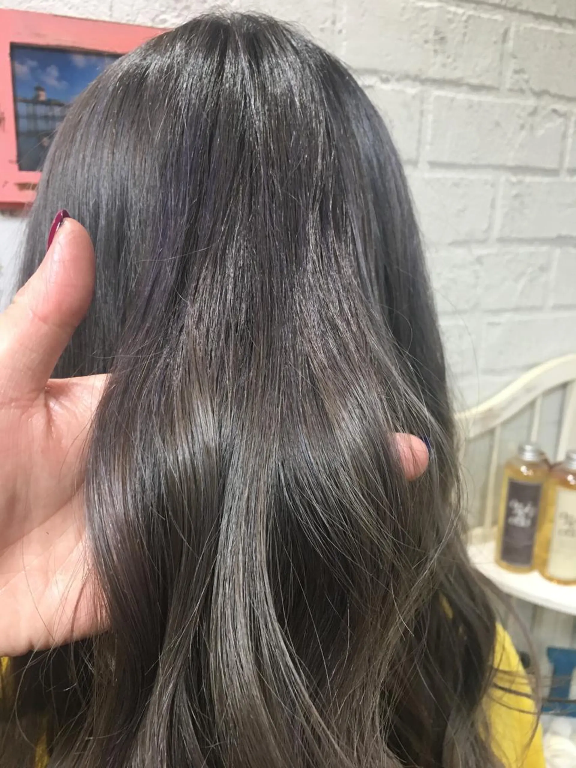 ミディアム カラー ブリーチ バイオレットカラー liberta所属・メンズhair /こえびのヘアスタイル