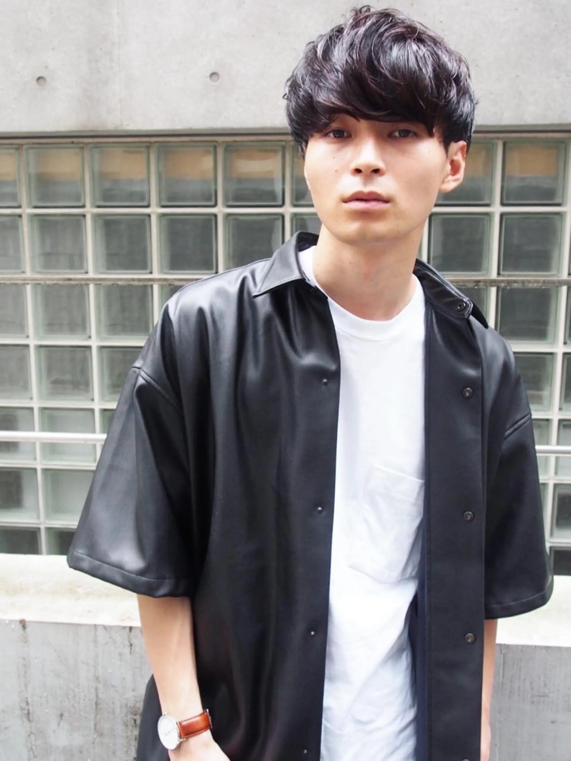 ショート メンズ メンズハイライト マッシュ メンズパーマ 学生(メンズ向け) 外国人風カラー 髪質改善特化❇️ ストウシンゴのヘアスタイル