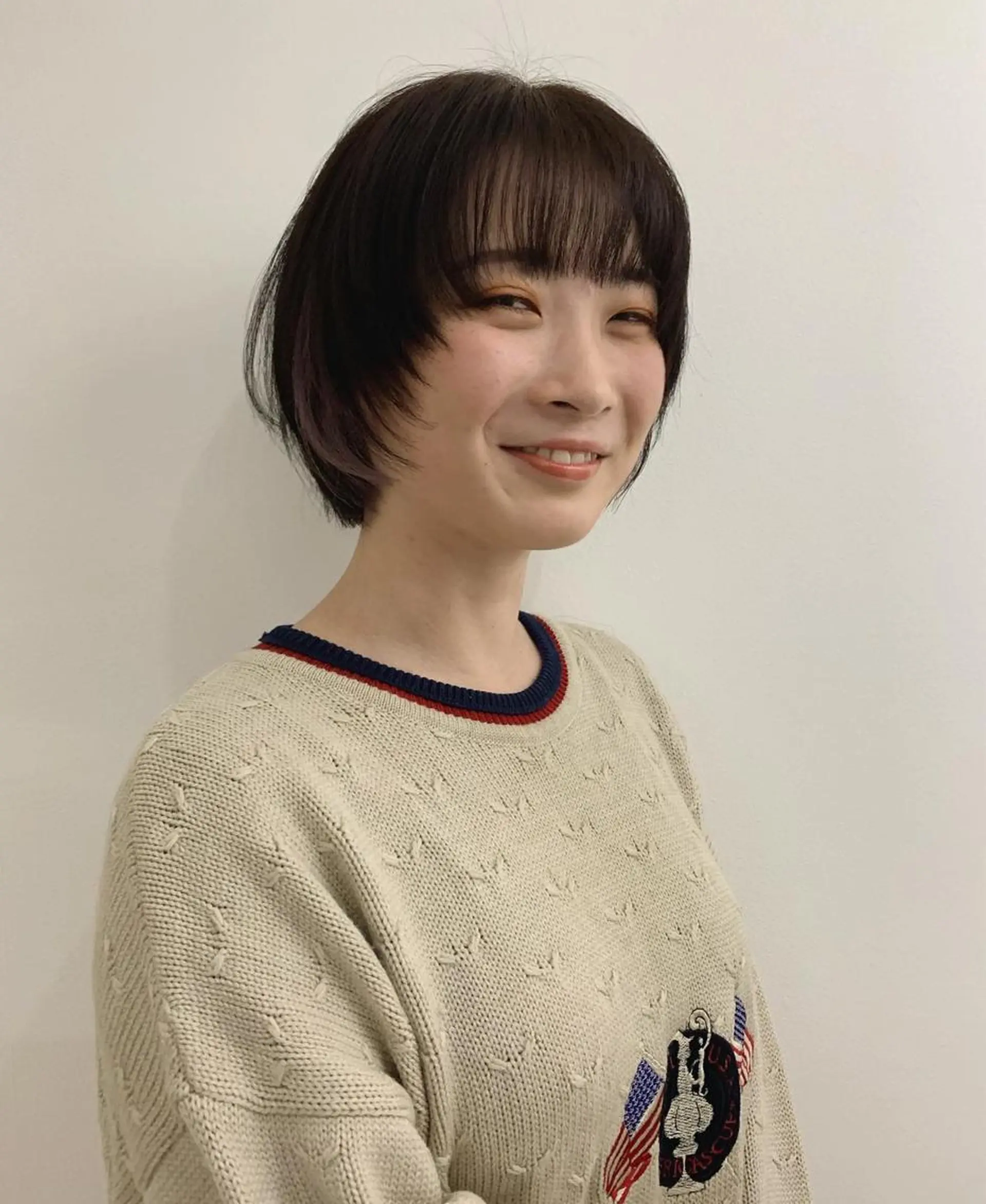 ミディアム 顔周りカット OLTI所属・中村 勇星のヘアスタイル