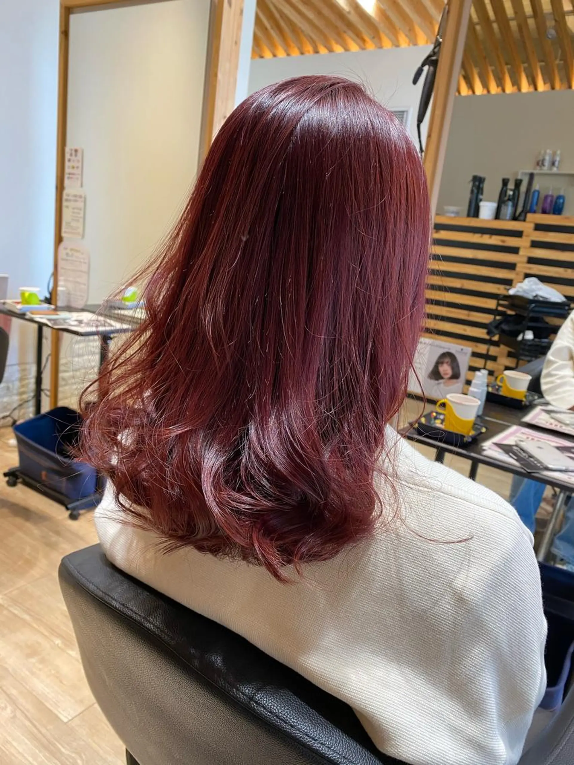 セミロング カラー 関口 友行のヘアスタイル