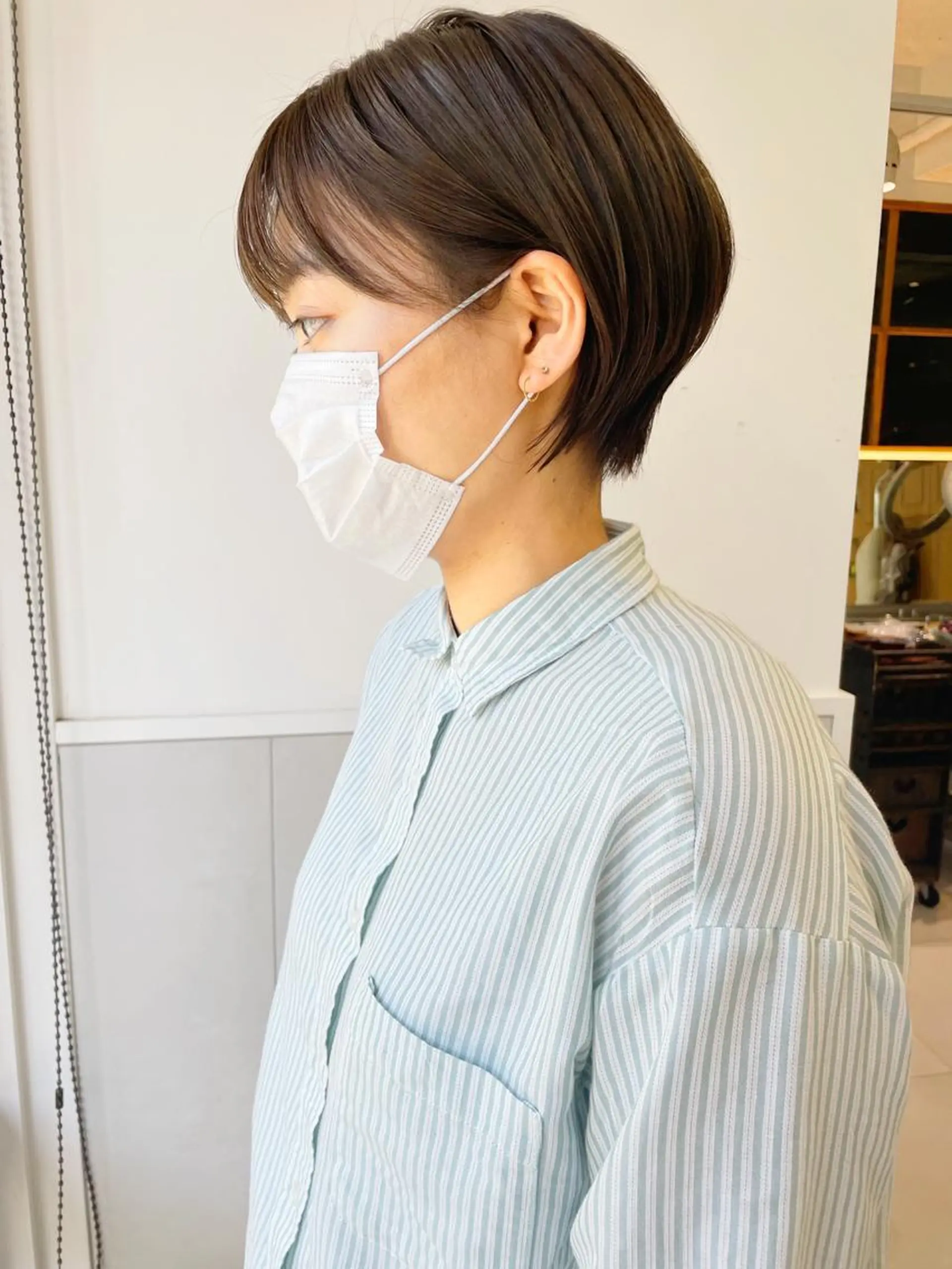 ショート カラー 丸みショート ショートヘア カット ヘアカラー トリートメント 齋藤 咲のヘアスタイル