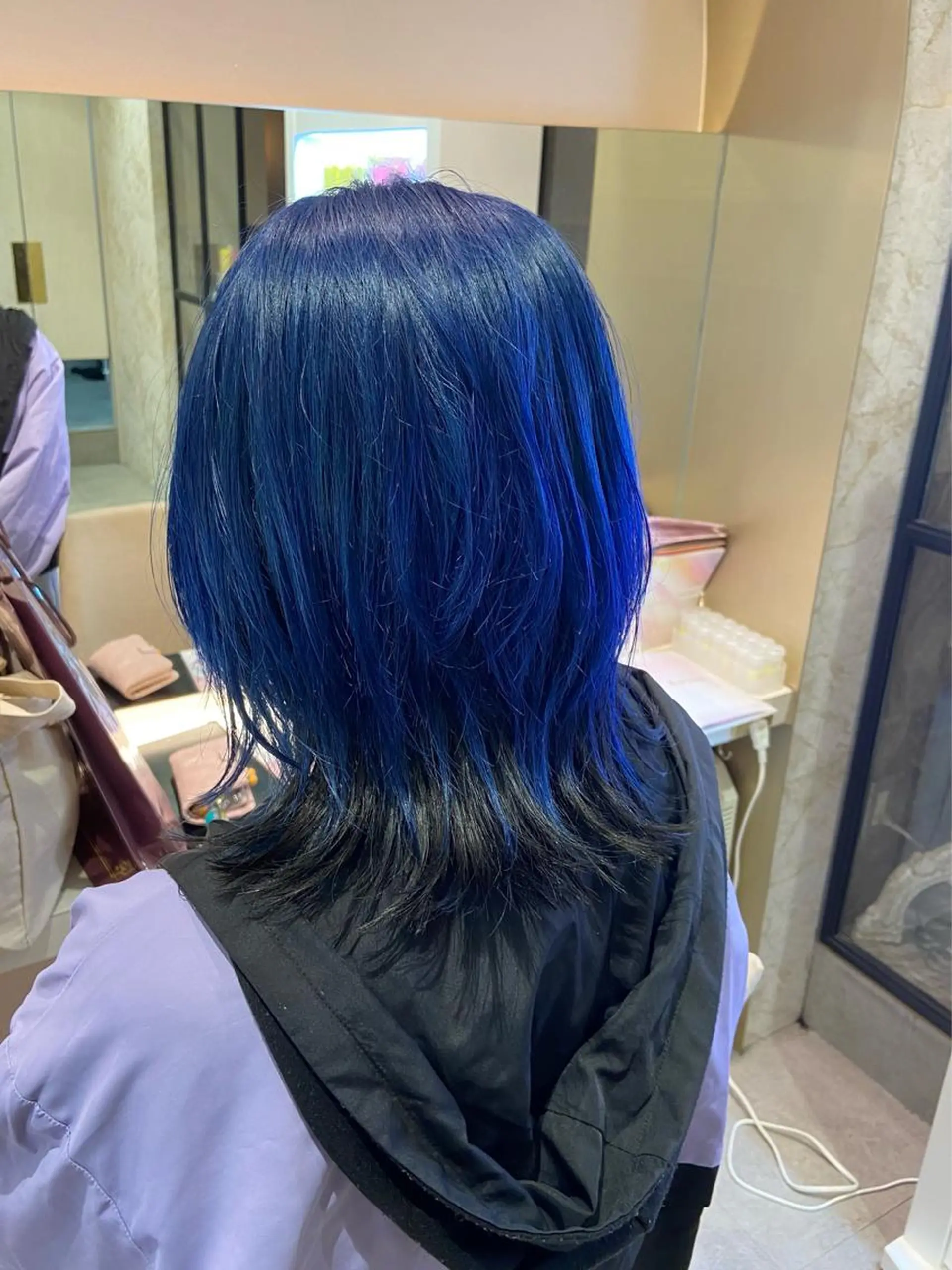 ミディアム ウルフカット La fith hair rond 立川店所属・kyosuke. 艶カラー/ブリーチのヘアスタイル