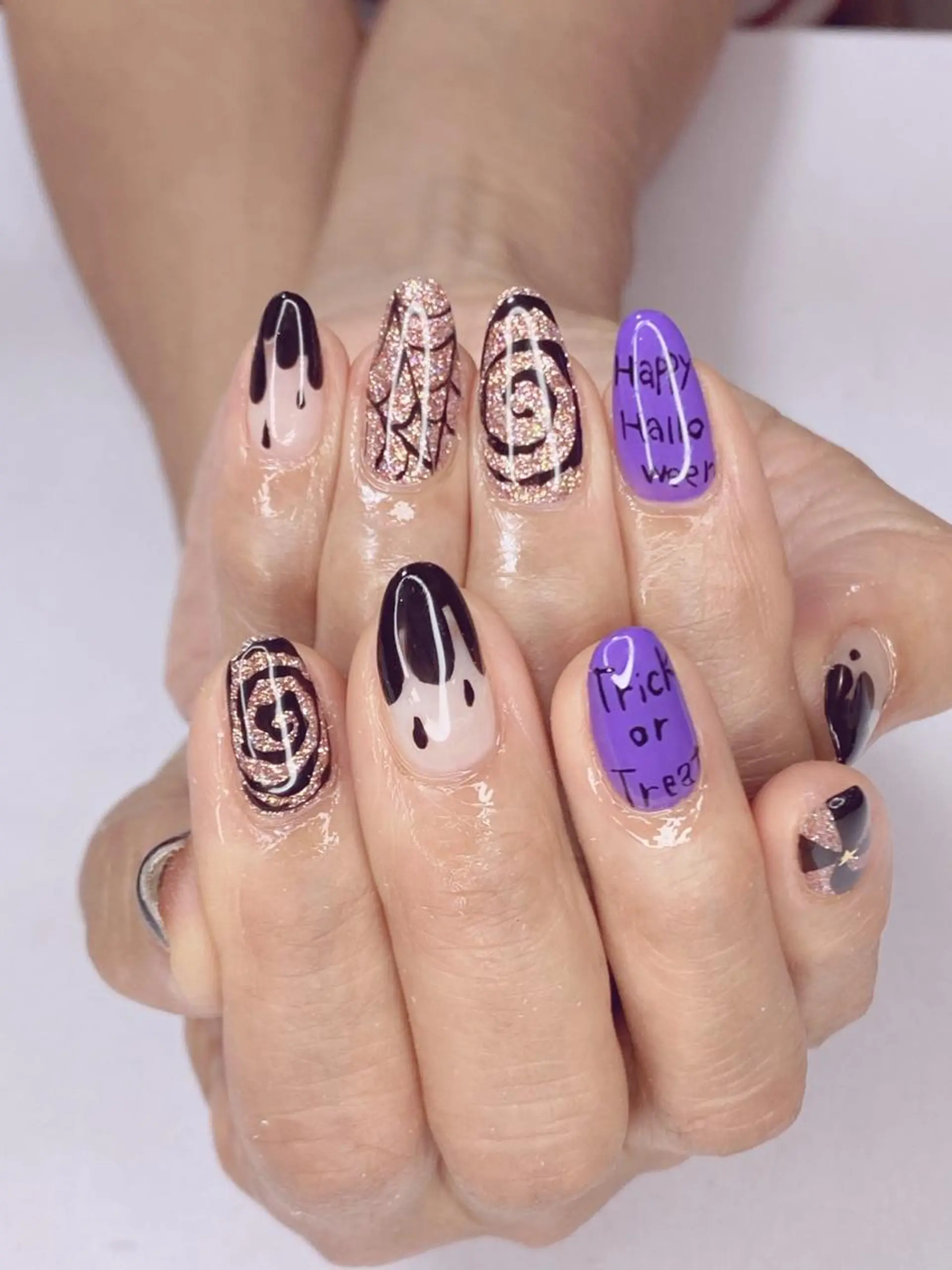 ネイル アートネイル オーロラネイル 桜ネイル クリアネイル ドット Nail Salon ertiのネイルデザイン