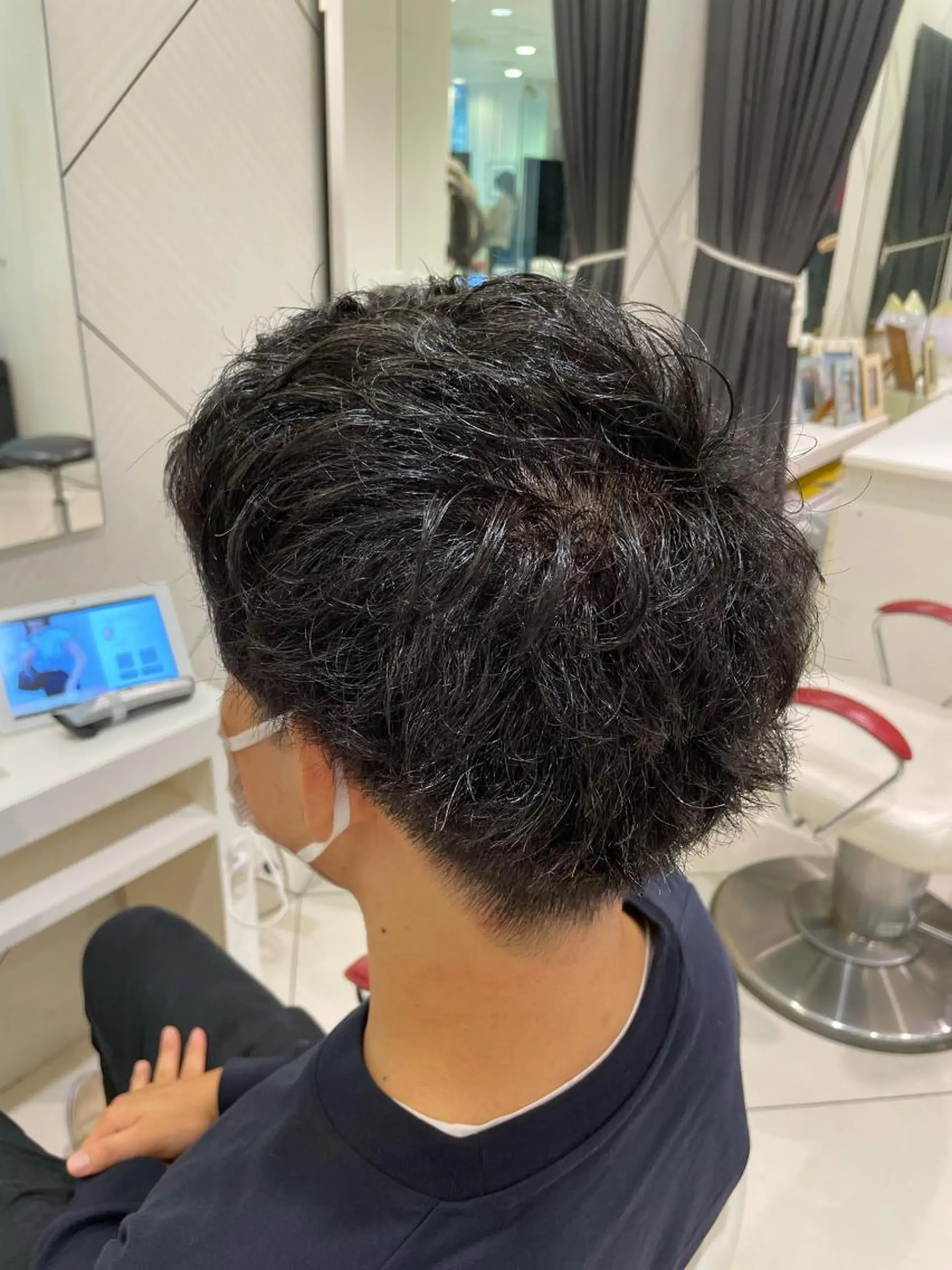 ショート メンズ 大野 輝のヘアスタイル