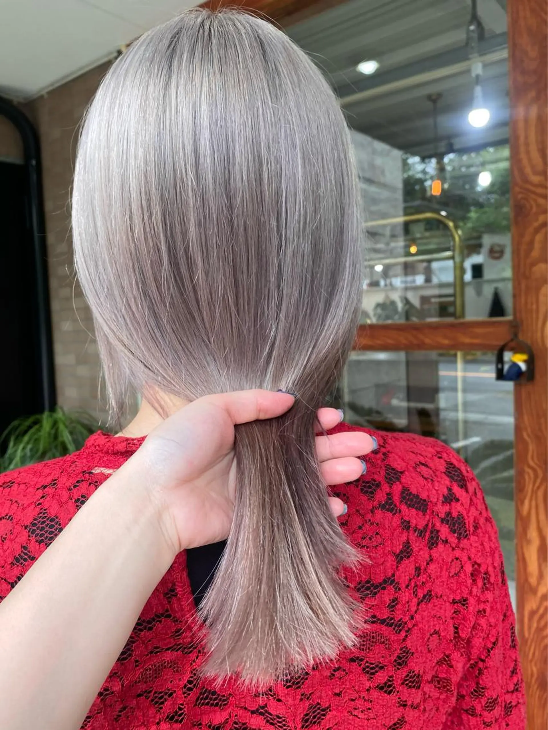 ミディアム カラー ヘアカラー 横澤 渚沙のヘアスタイル