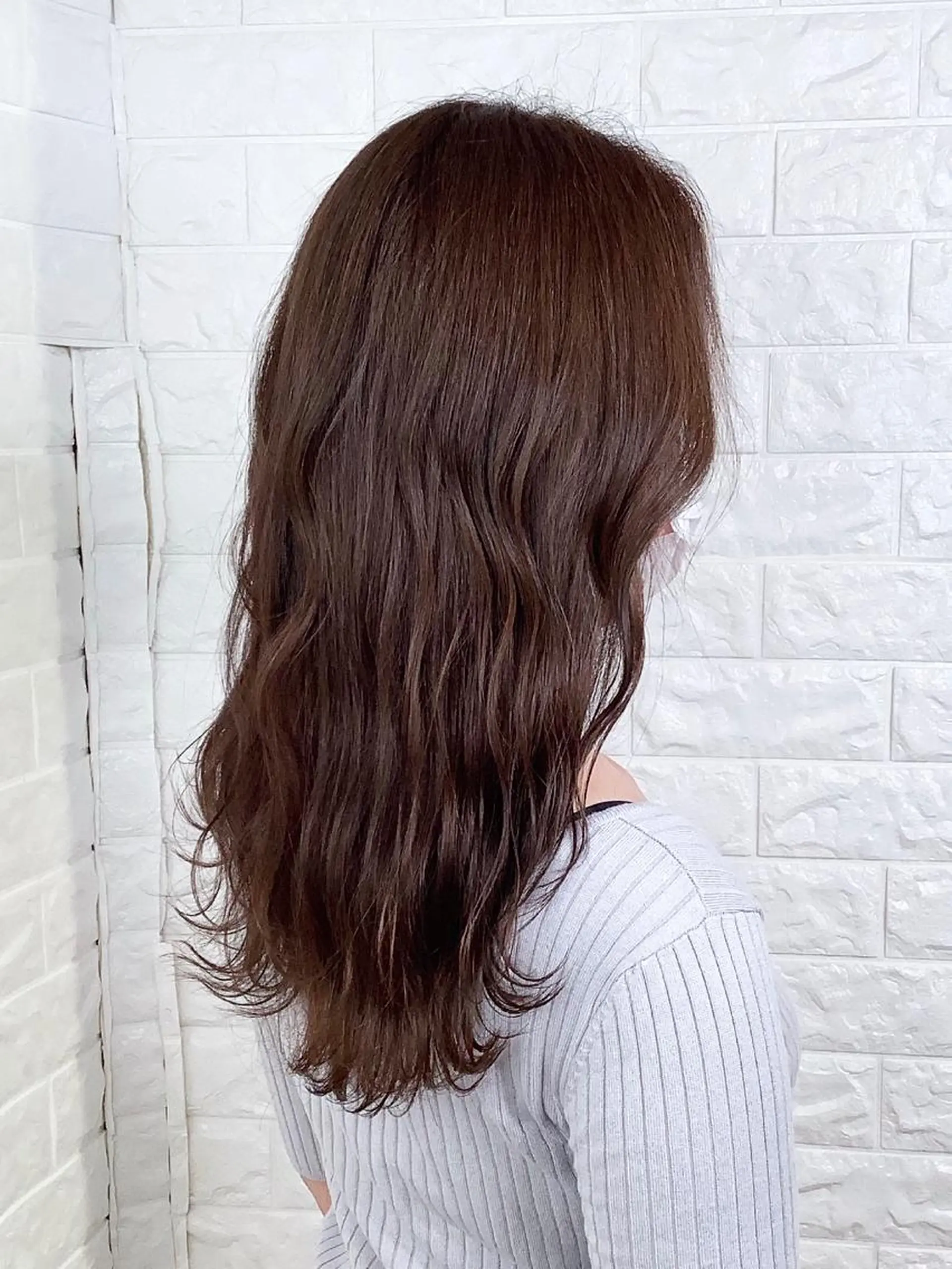 セミロング カラー エイジングケア特化 美容師✂️山崎竜二のヘアスタイル