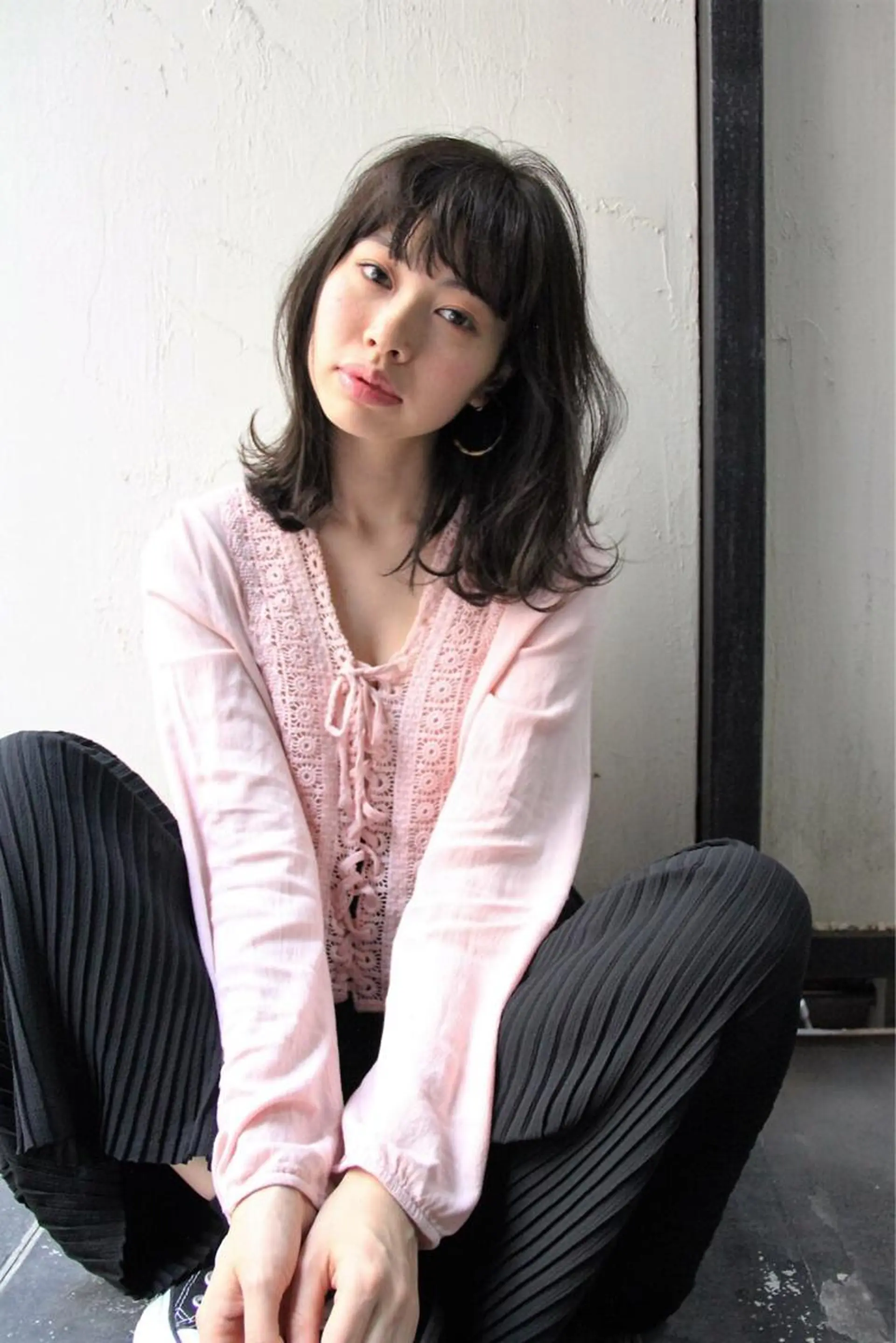 セミロング カット トリートメント 似合わせ艶髪カラー ❤️ハダユミのヘアスタイル