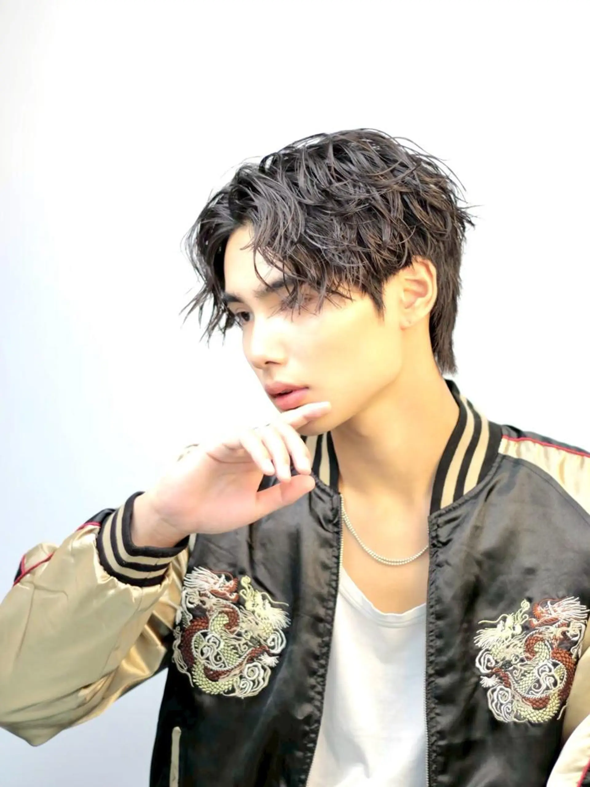 ショート カット パーマ トリートメント ヘッドスパ ヘアセット ✨【公式】渋谷メンズ サロン BLUCK✨のヘアスタイル