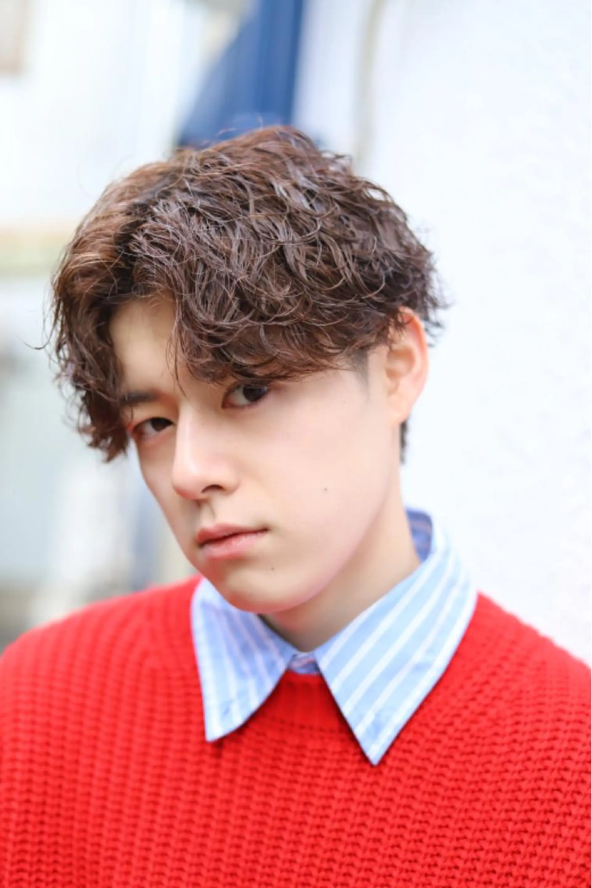 ミディアム カット パーマ トリートメント TAIGA /メンズ美容師のヘアスタイル