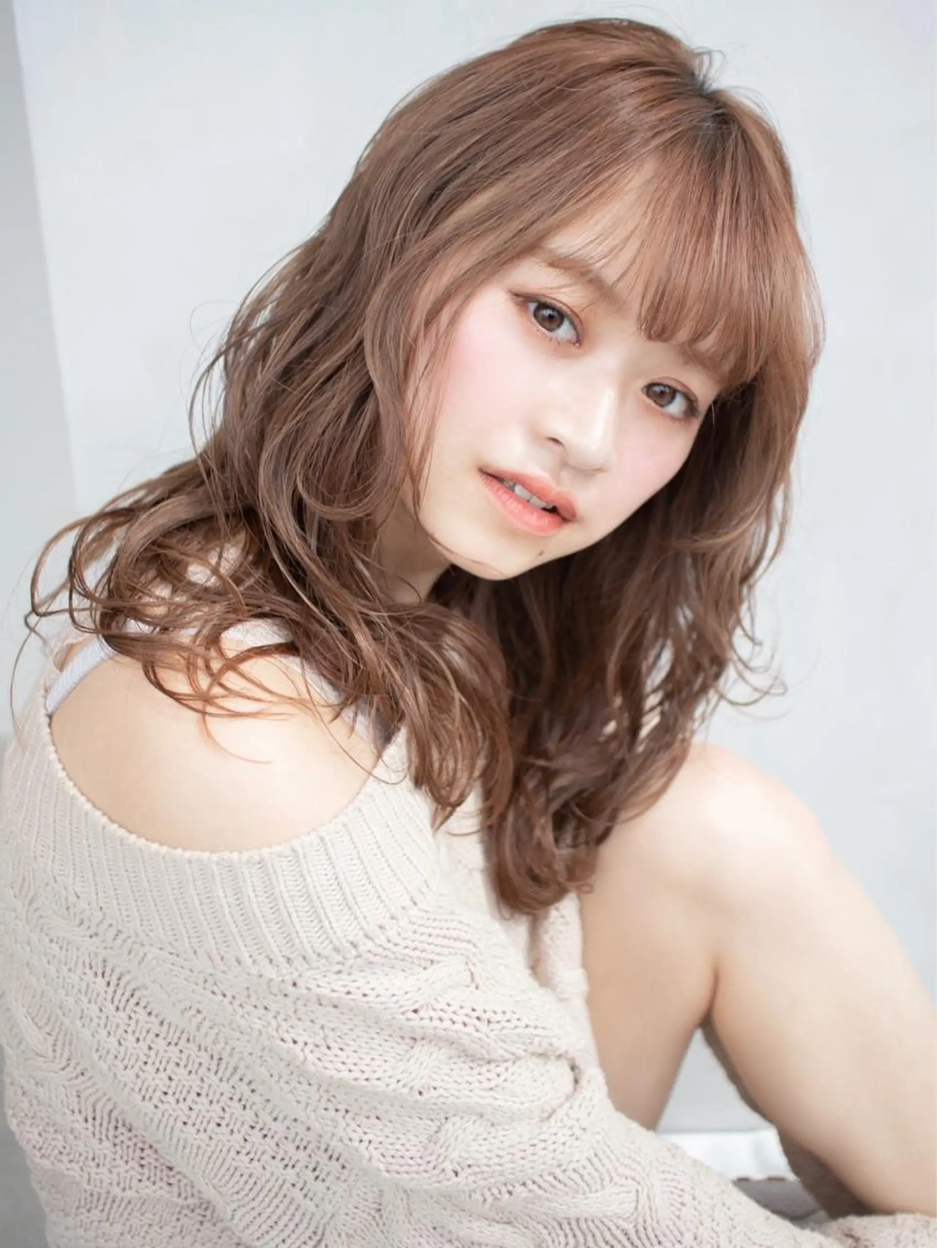 セミロング カラー HARUKI MINATO japan所属・🧡ショートの達人 🧡SHOのヘアスタイル