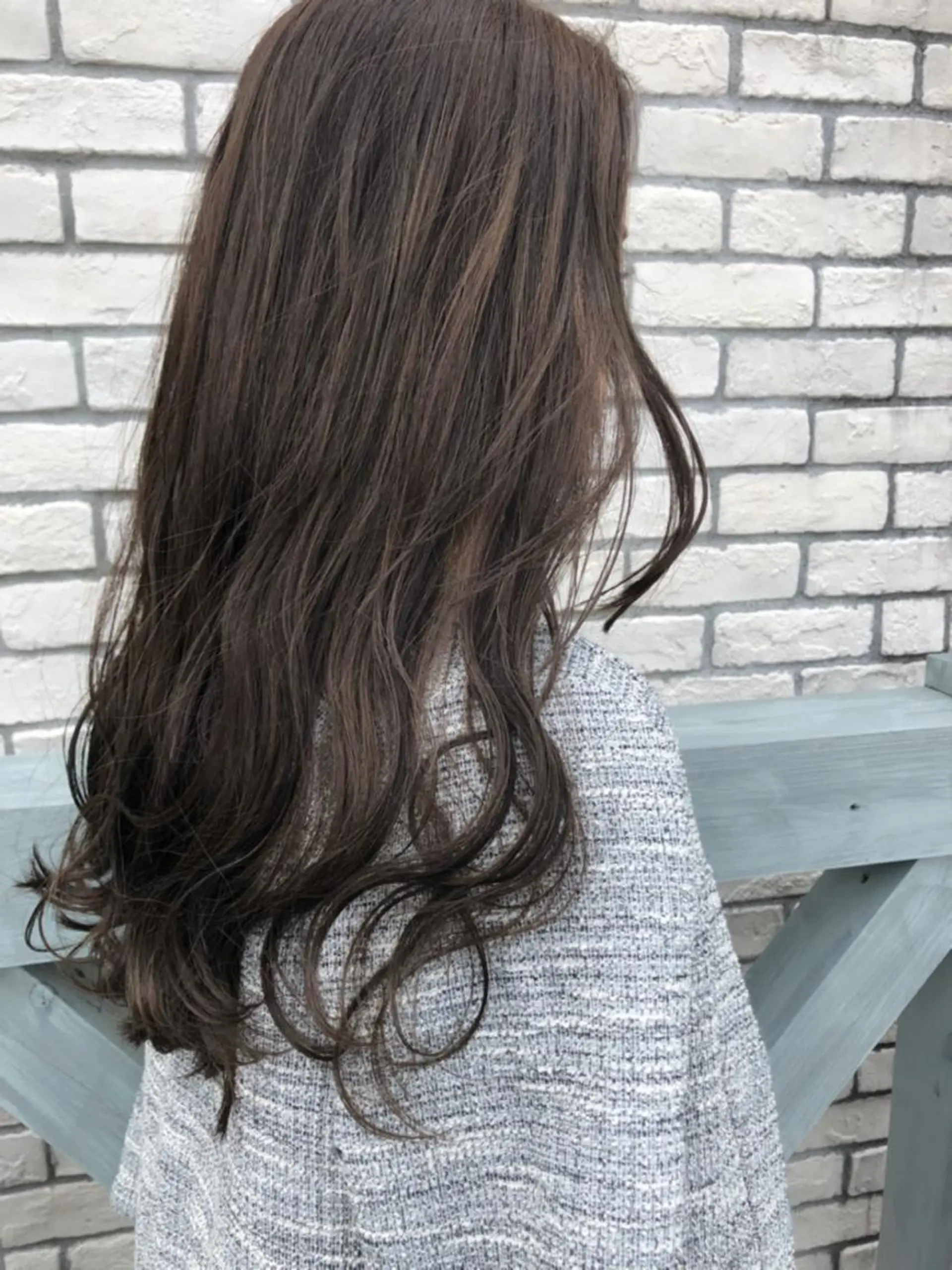 ロング カラー グレージュ ヘアカラー theF___ yukoのヘアスタイル