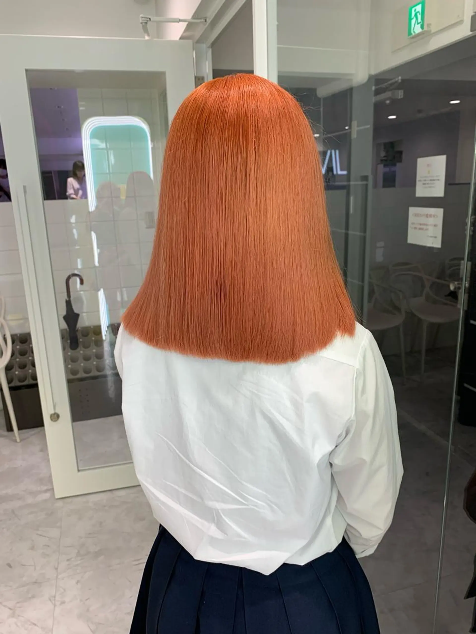 セミロング ヘアカラー トリートメント 🪞ハイトーン🪞 🤍waka🤍のヘアスタイル