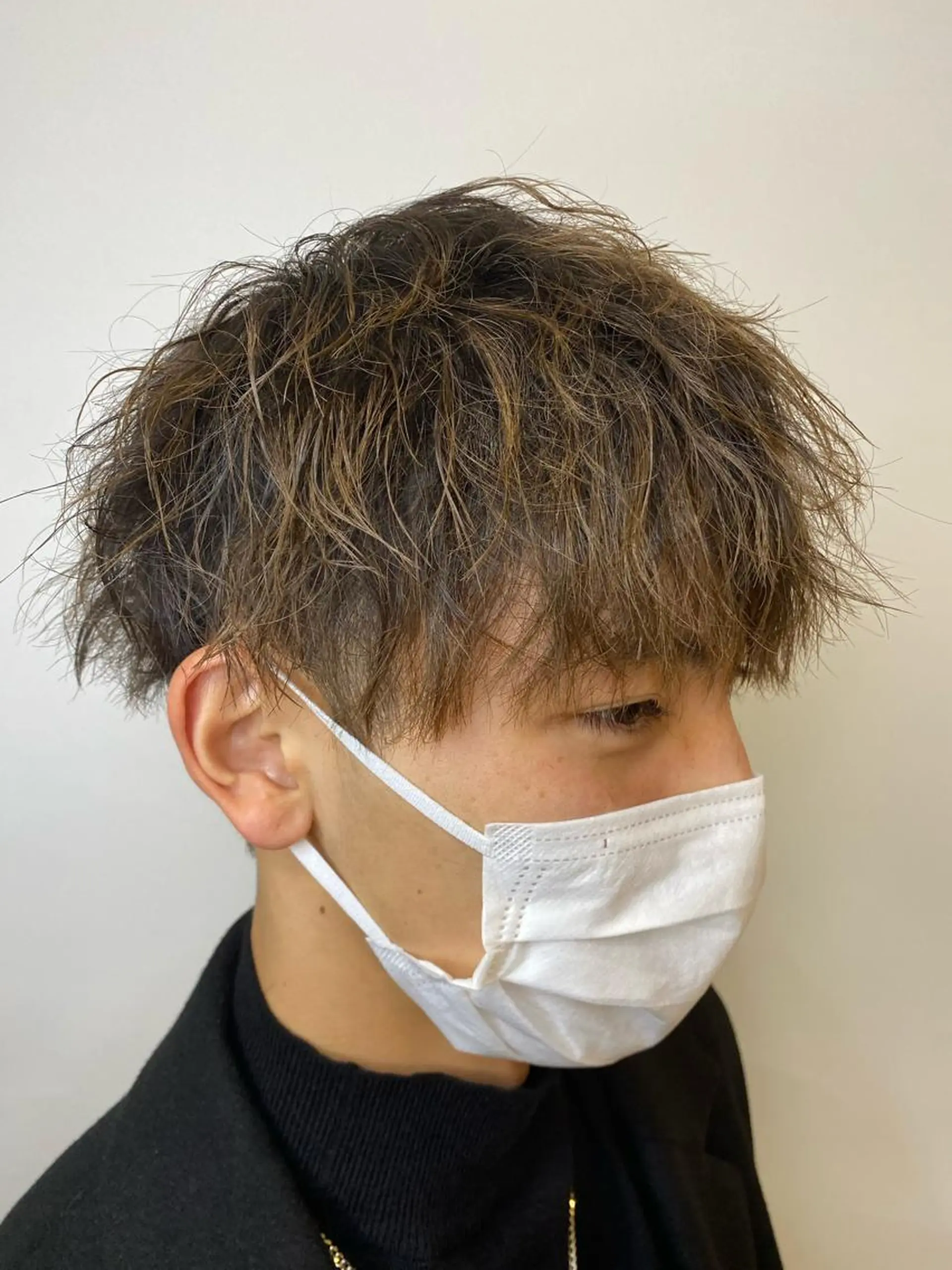 メンズ カット パーマ 【阪急六甲 サロン ド ロイ】所属・メンズ特化 岸本 阪急六甲サロンドロイのヘアスタイル