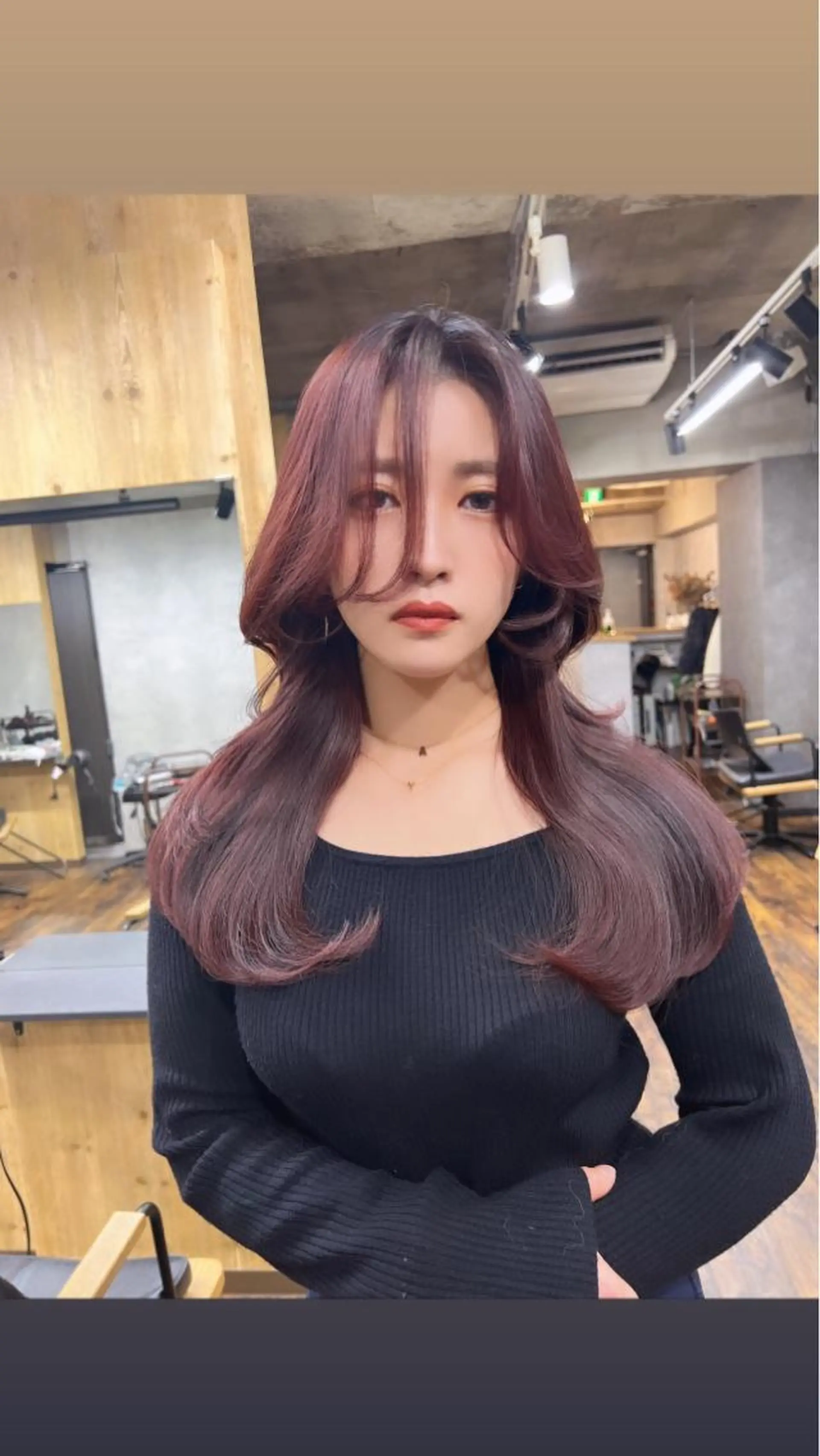 セミロング カラー ヘアアレンジ foi. フォワ所属・🇰🇷韓国トレンド ヘア🇰🇷高田のヘアスタイル