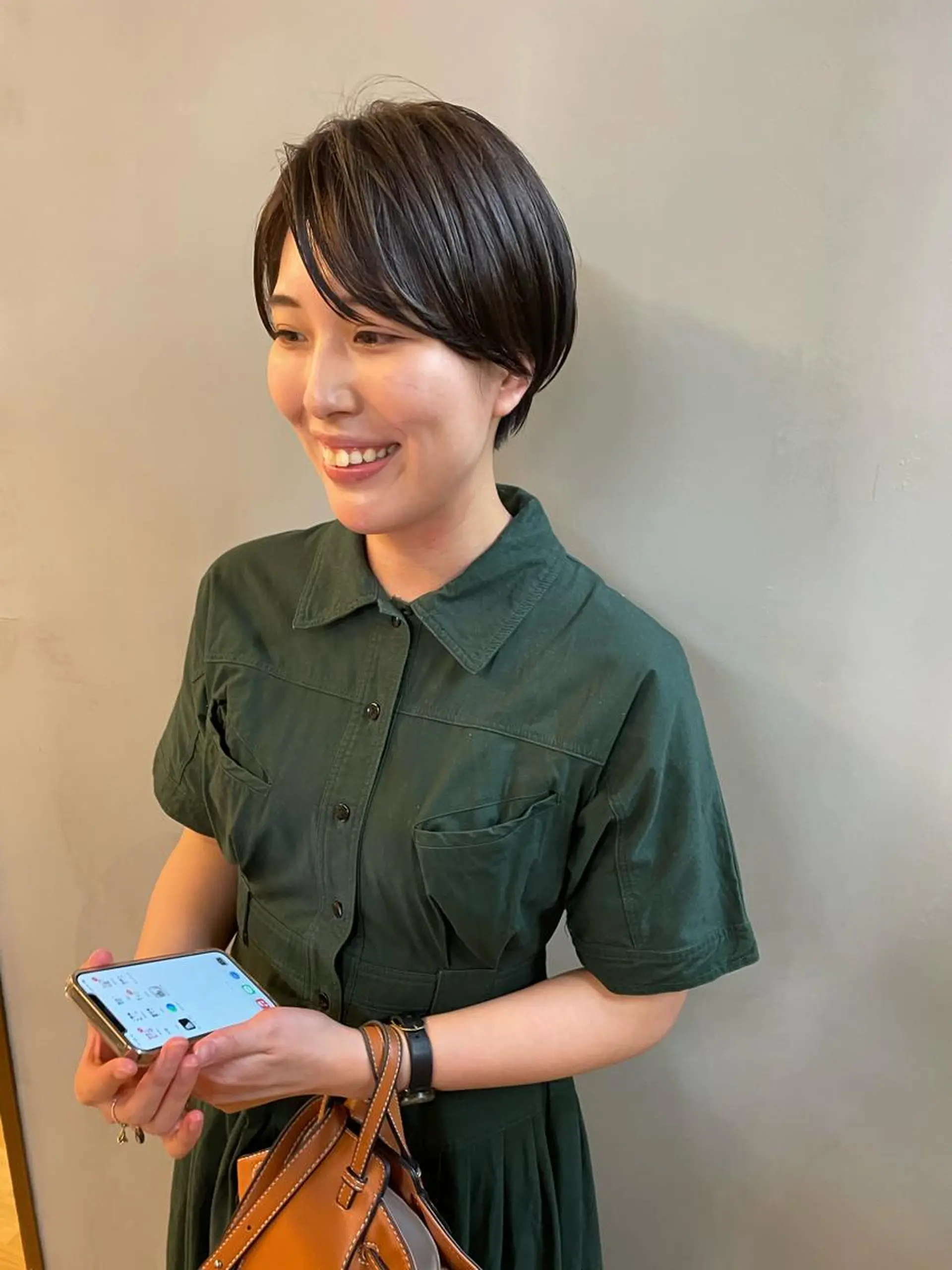 ショート カラー パーマ ヘアアレンジ メンズ キッズ ネイル マツエク・マツパ アイブロウ ハンサムショート ショートヘア ショートネイル カット ヘアカラー トリートメント tatsumi/ボブ ウルフ/レイヤーのヘアスタイル