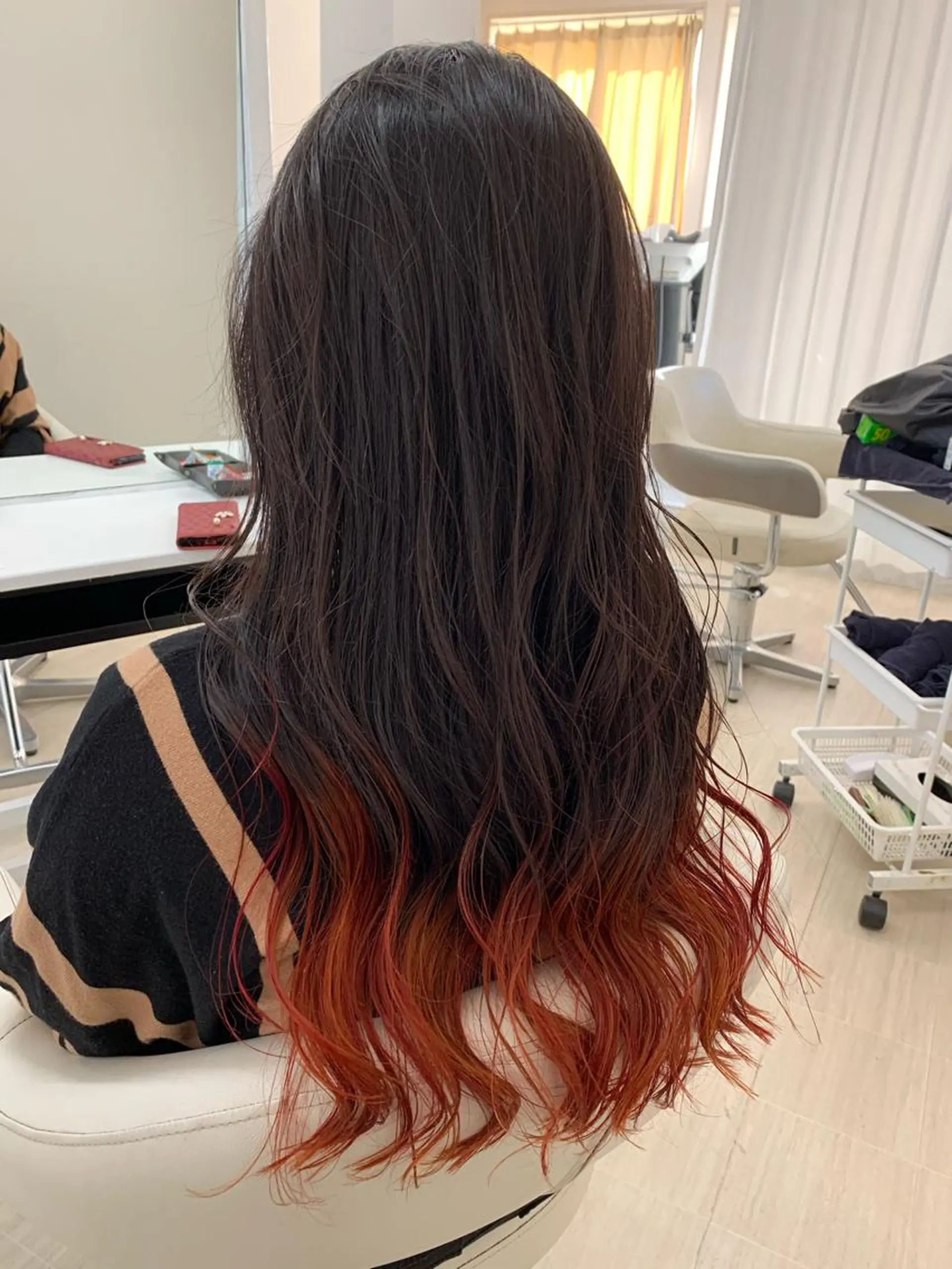 ロング カラー 大橋 一智のヘアスタイル