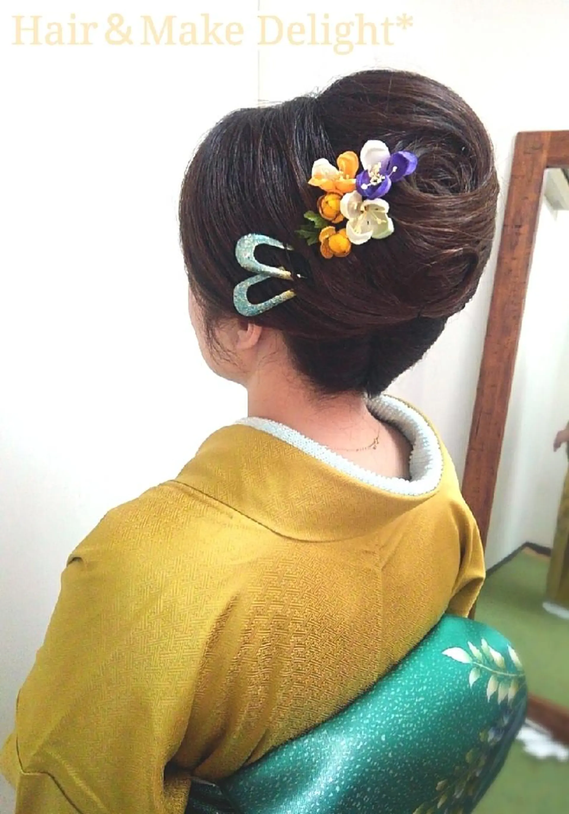 ヘアアレンジ ロング 着付け Hair&Make  Delight*のヘアスタイル