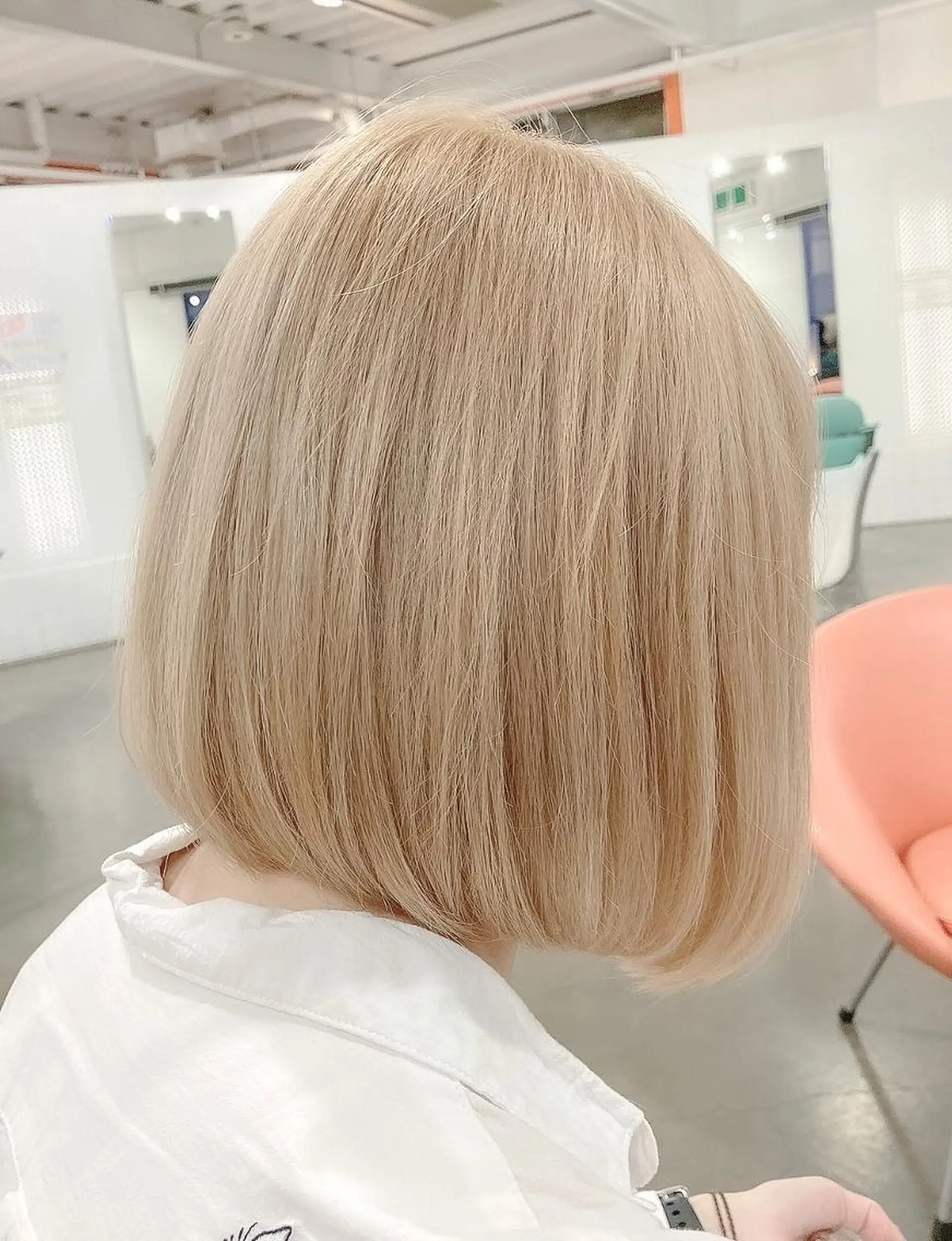 ミディアム パーマ カラー ヘアカラー beauty beast 浦添店のヘアスタイル