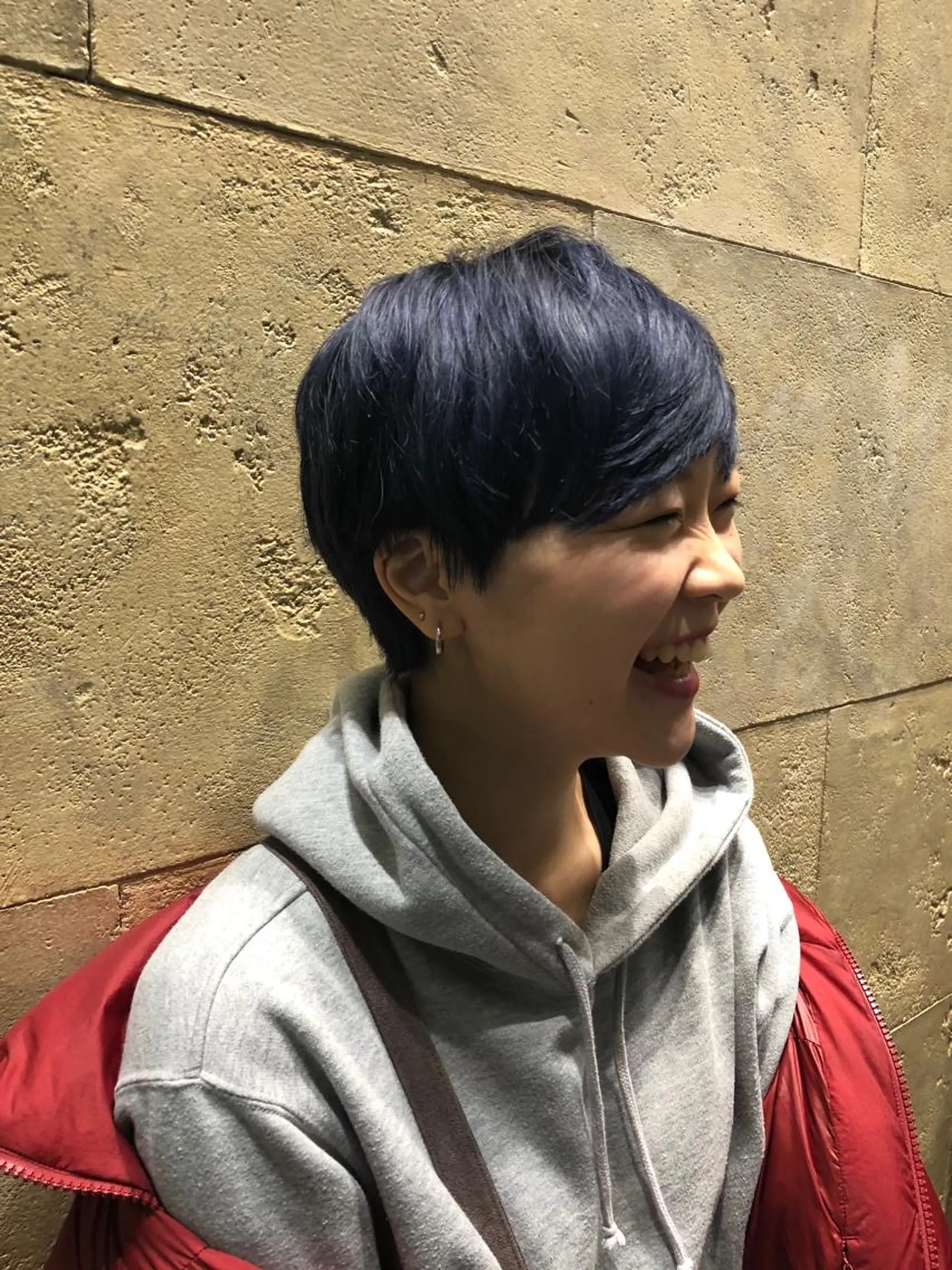 ショート カラー ブルーカラー ブルージュ ショートヘア ✨髪質改善ストレート ×ミニボブ✨萩原　翼のヘアスタイル