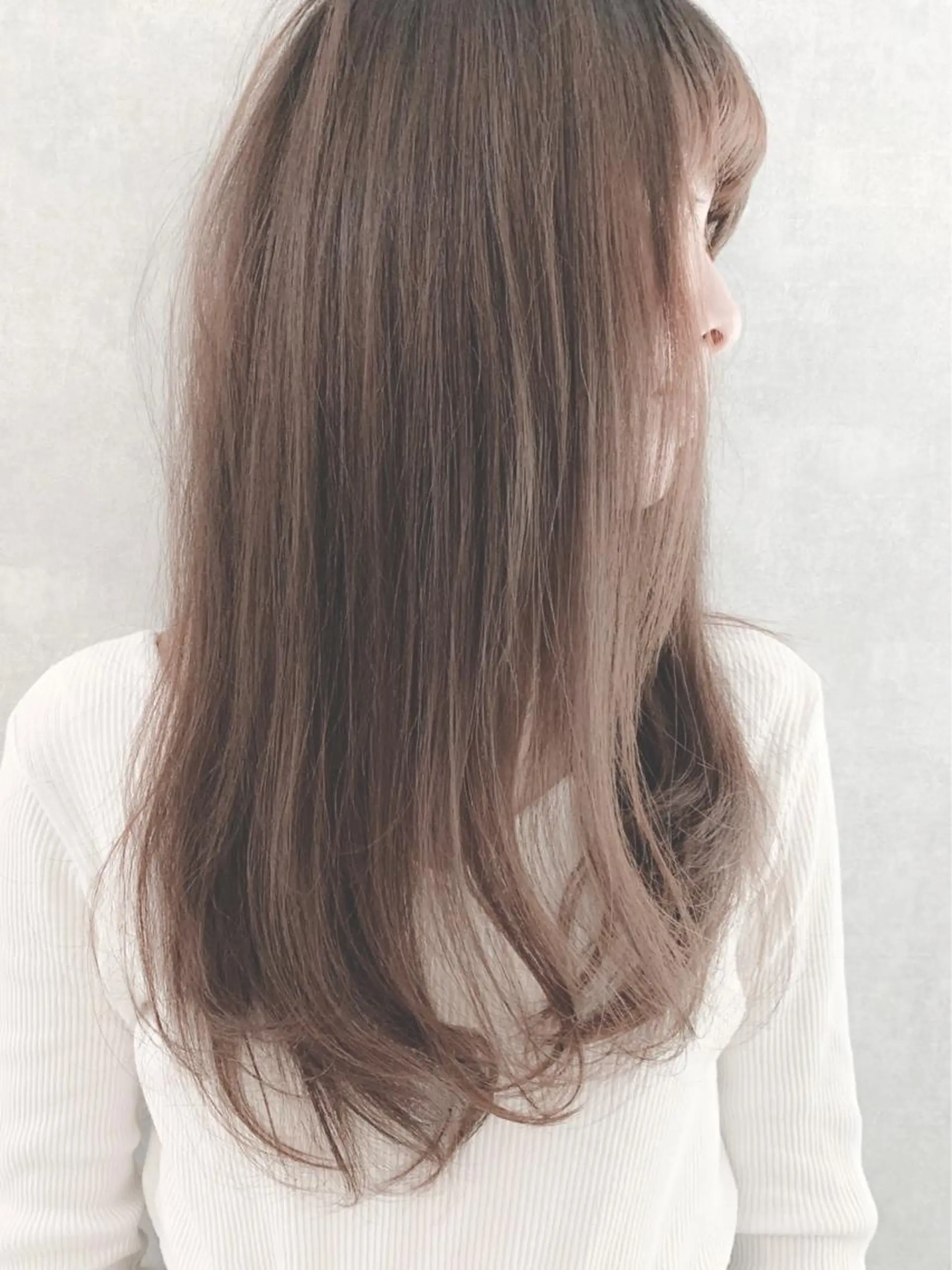 セミロング ハイライト 髪質改善 レイヤーカット トリートメント カット トリートメント 小林 正樹のヘアスタイル