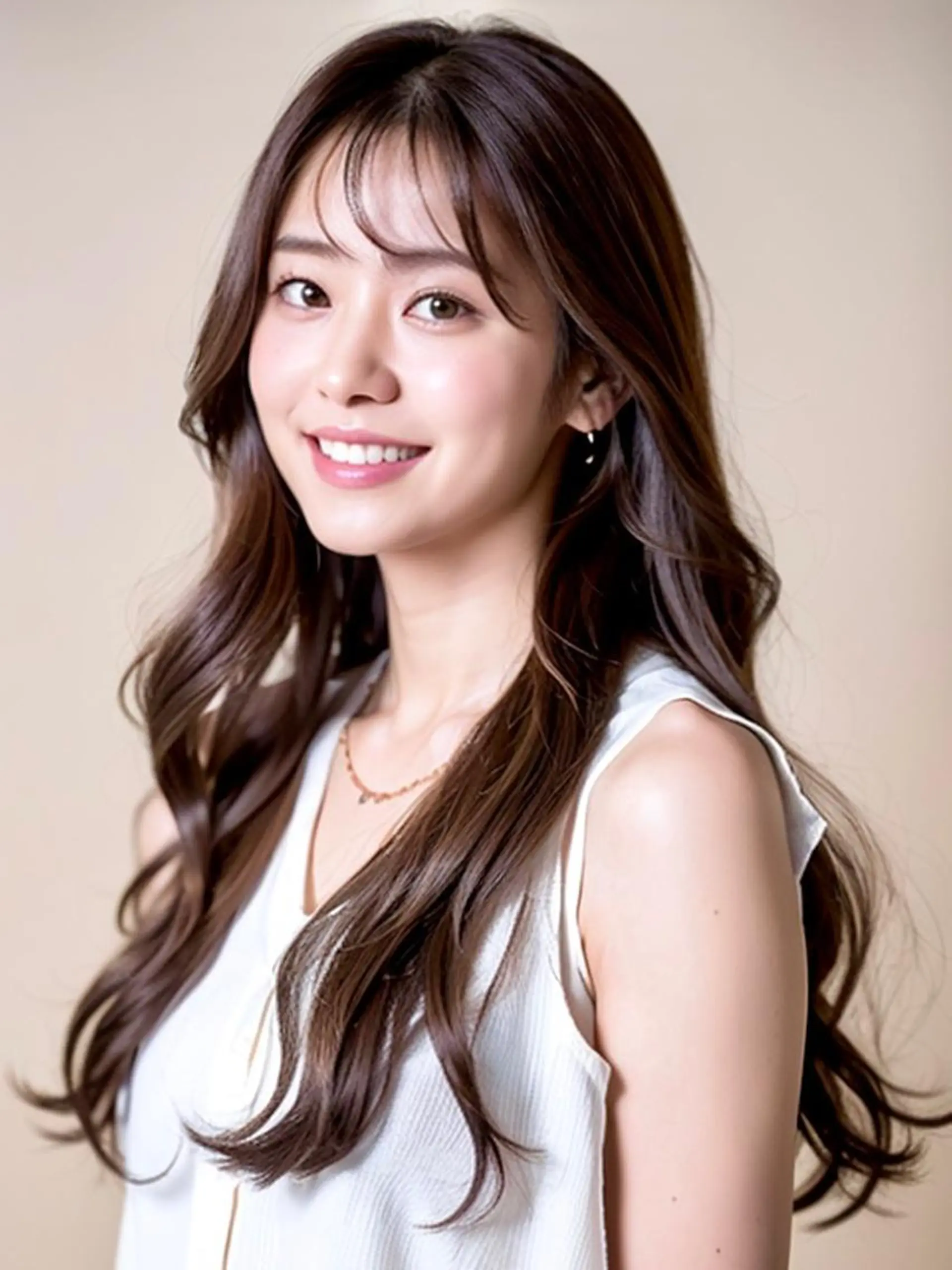 ロング パーマ La Ruelle 江曽島店のヘアスタイル